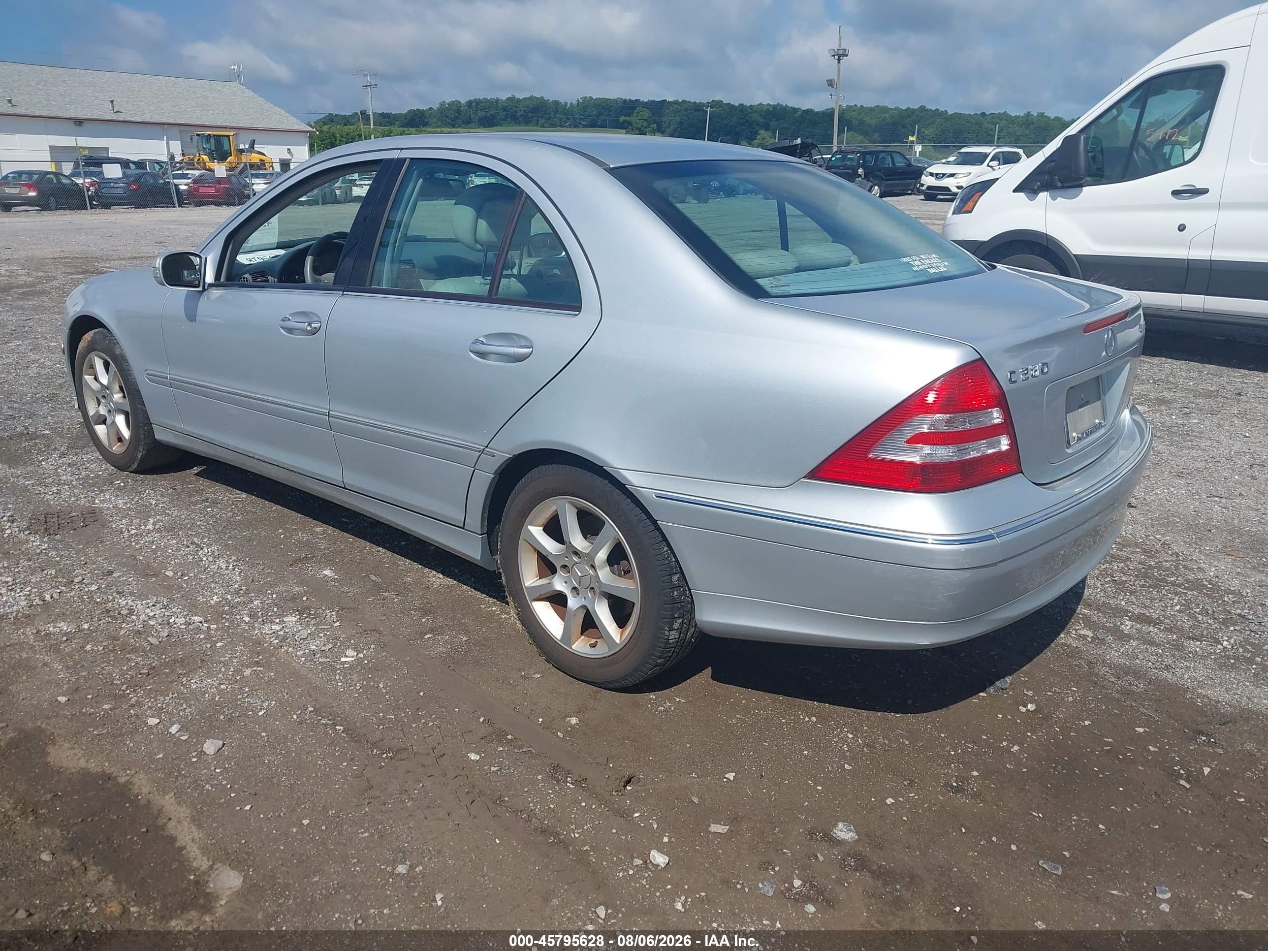 2007 Mercedes-benz C 280 Luxury 4matic Silver vin: WDBRF92H37F878265