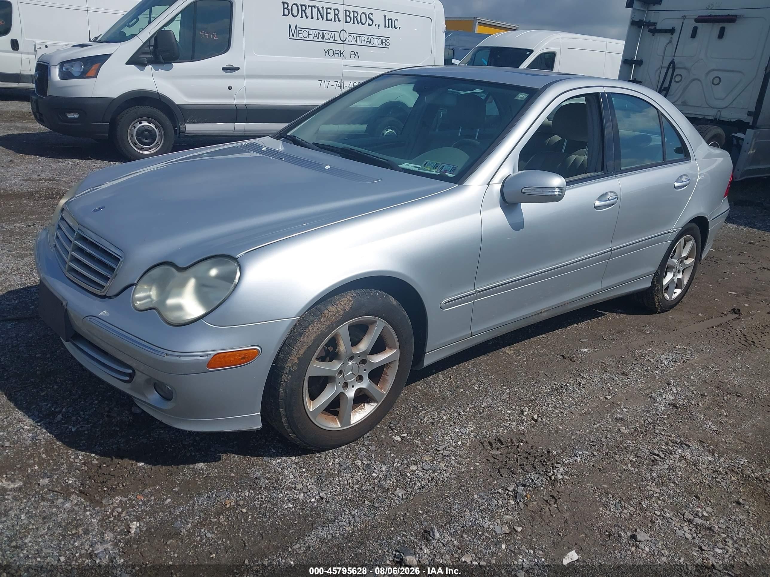 2007 Mercedes-benz C 280 Luxury 4matic Silver vin: WDBRF92H37F878265