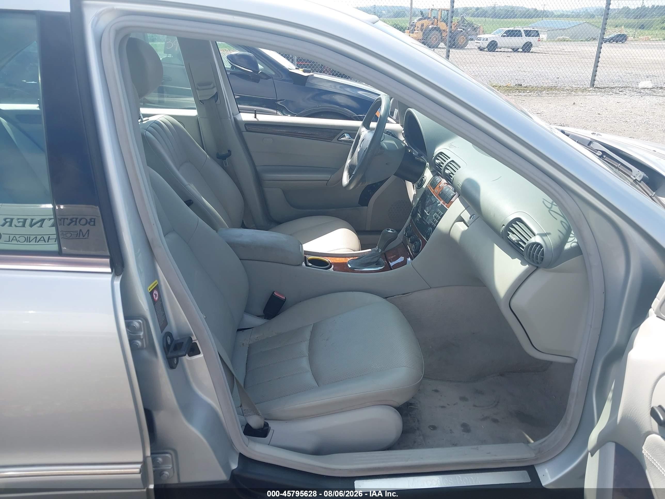 2007 Mercedes-benz C 280 Luxury 4matic Silver vin: WDBRF92H37F878265