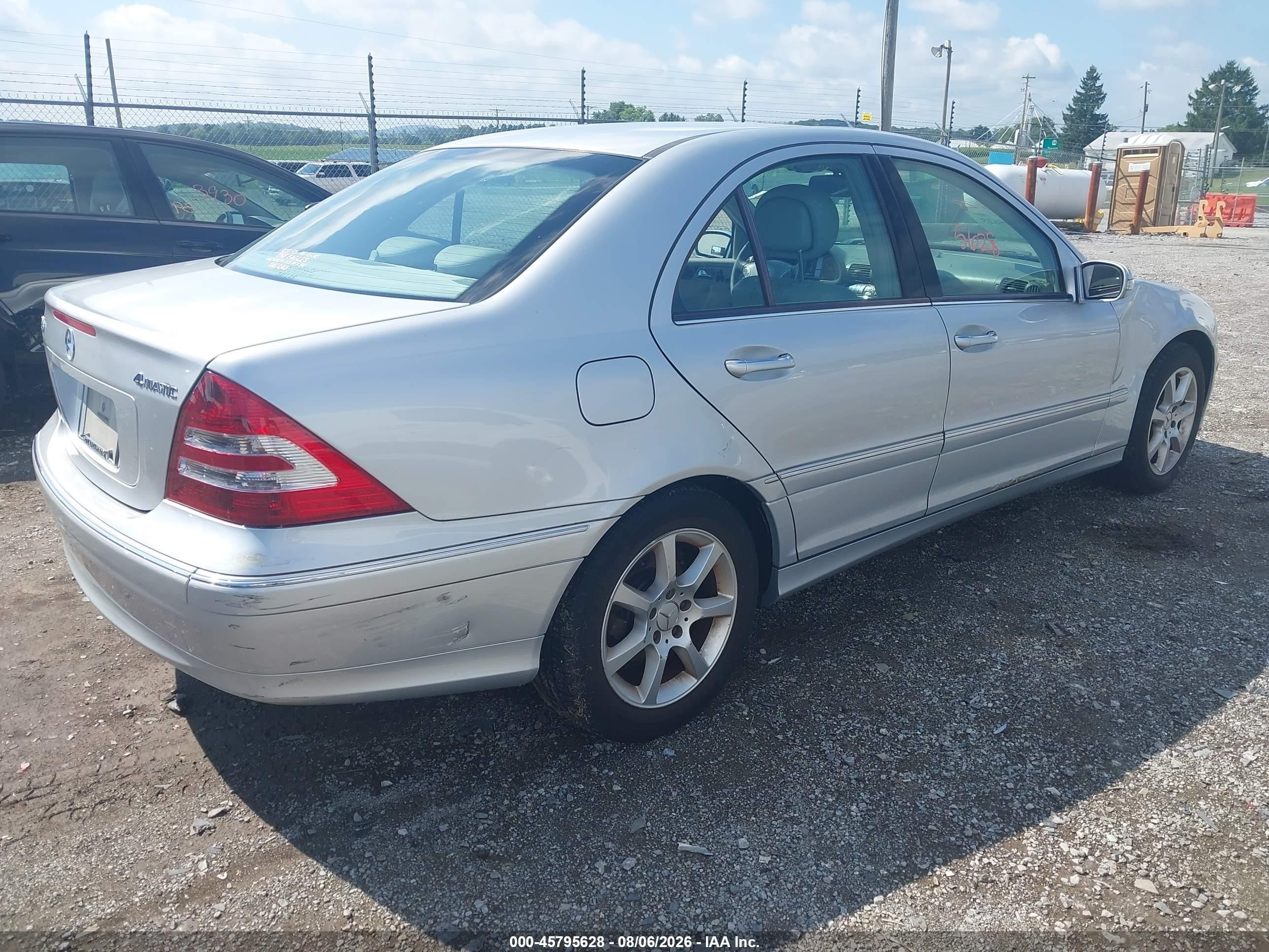 2007 Mercedes-benz C 280 Luxury 4matic Silver vin: WDBRF92H37F878265
