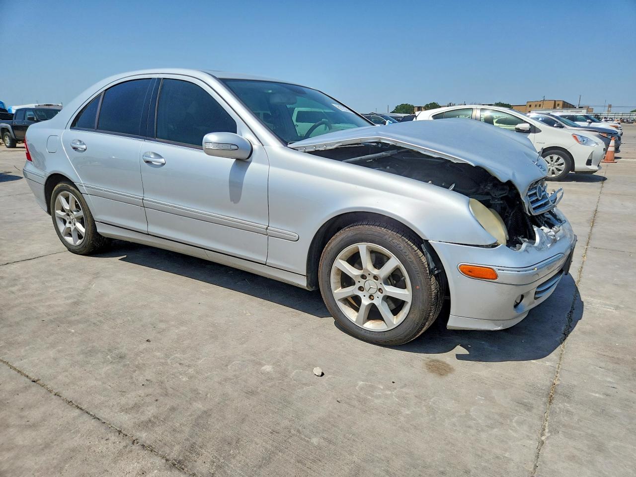 2007 Mercedes-benz C 280 4matic Silver vin: WDBRF92H37F885443
