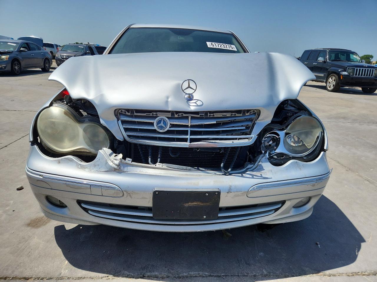 2007 Mercedes-benz C 280 4matic Silver vin: WDBRF92H37F885443