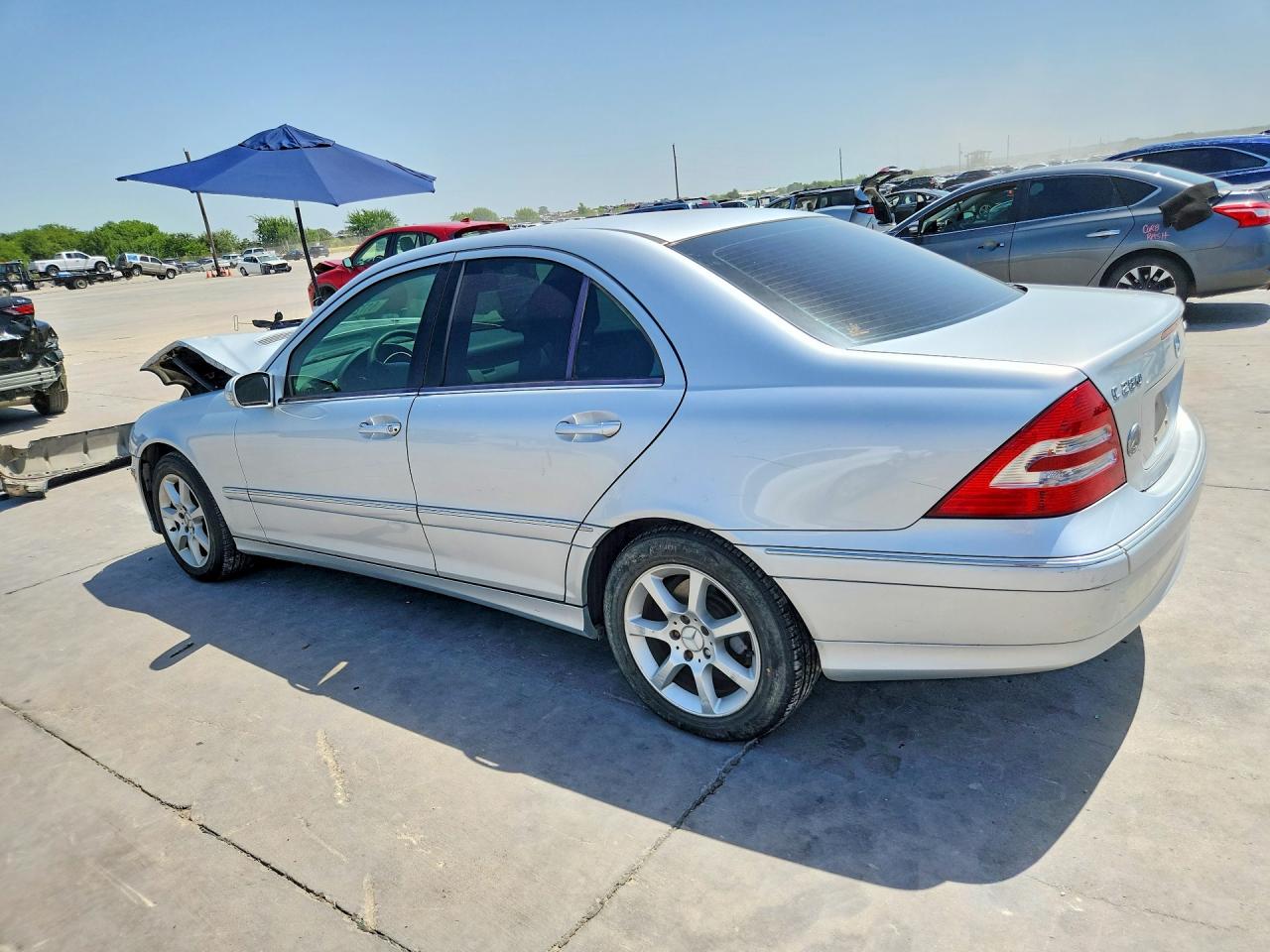 2007 Mercedes-benz C 280 4matic Silver vin: WDBRF92H37F885443