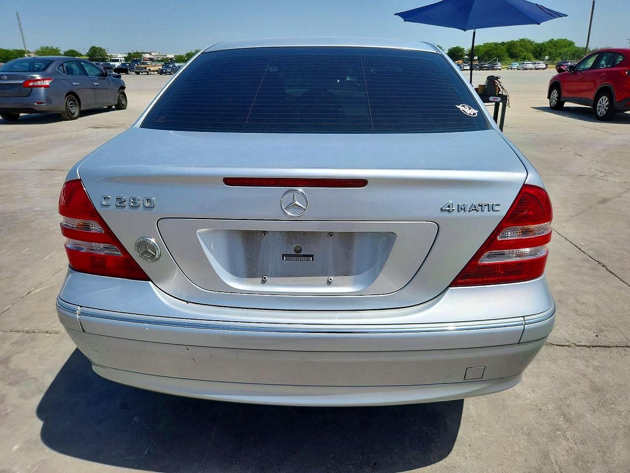 2007 Mercedes-benz C 280 4matic Silver vin: WDBRF92H37F885443