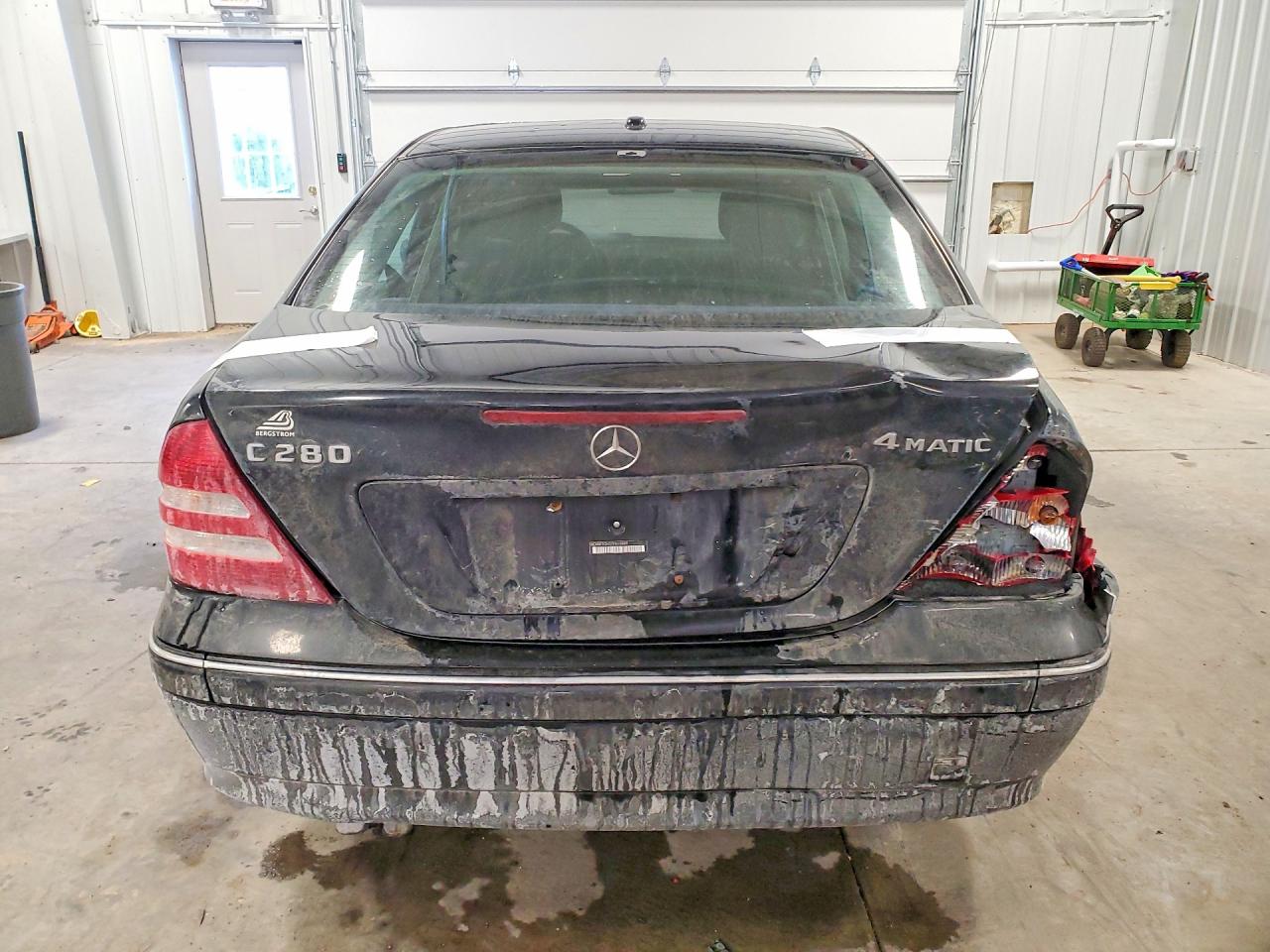 2007 Mercedes-benz C 280 4matic Black vin: WDBRF92H37F911099