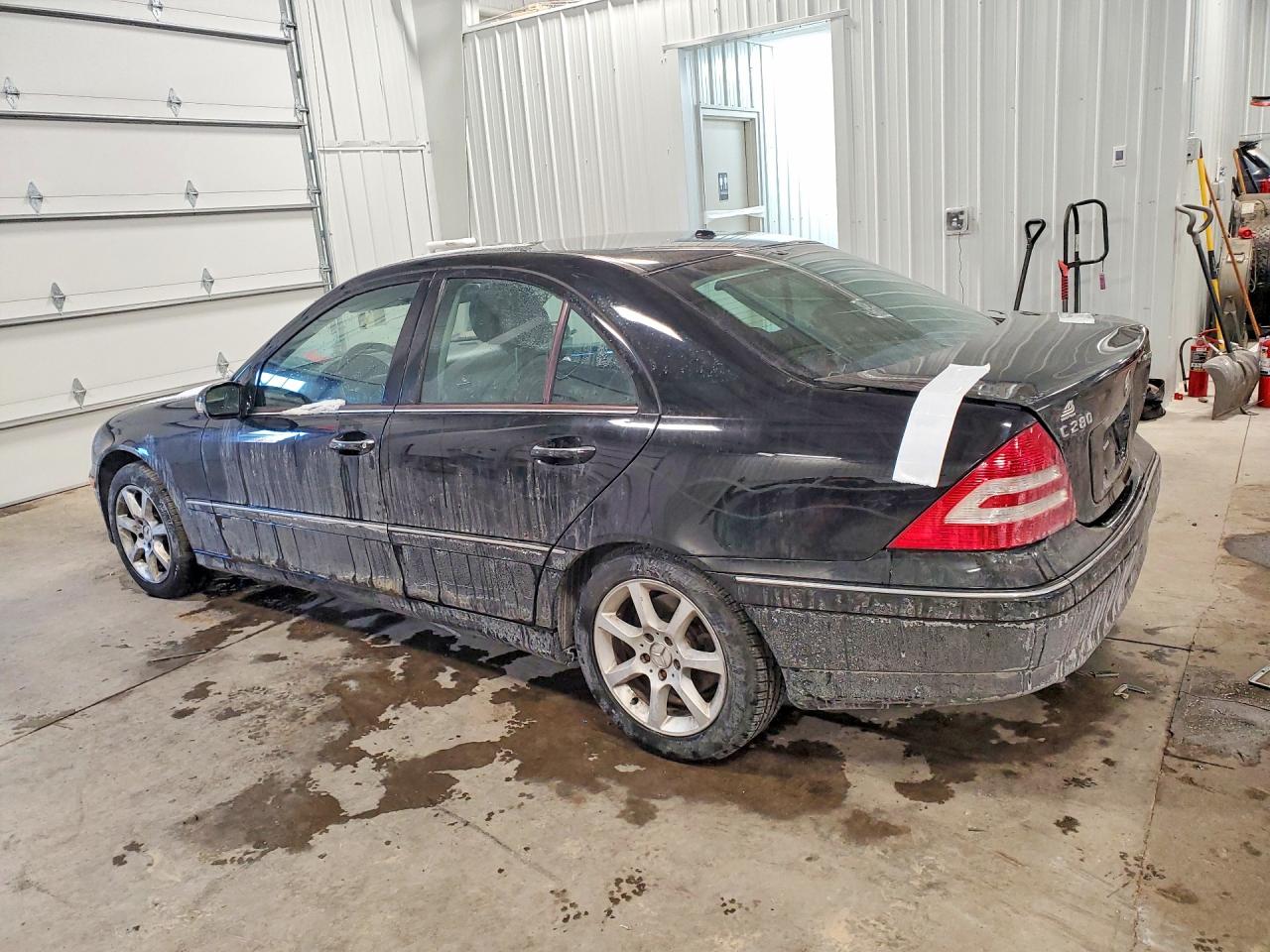 2007 Mercedes-benz C 280 4matic Black vin: WDBRF92H37F911099