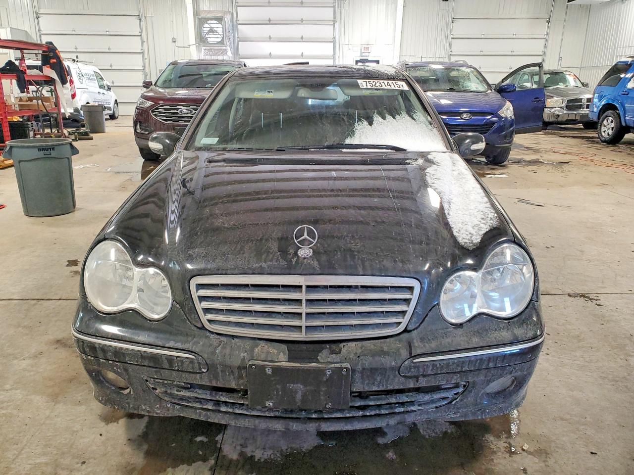 2007 Mercedes-benz C 280 4matic Black vin: WDBRF92H37F911099