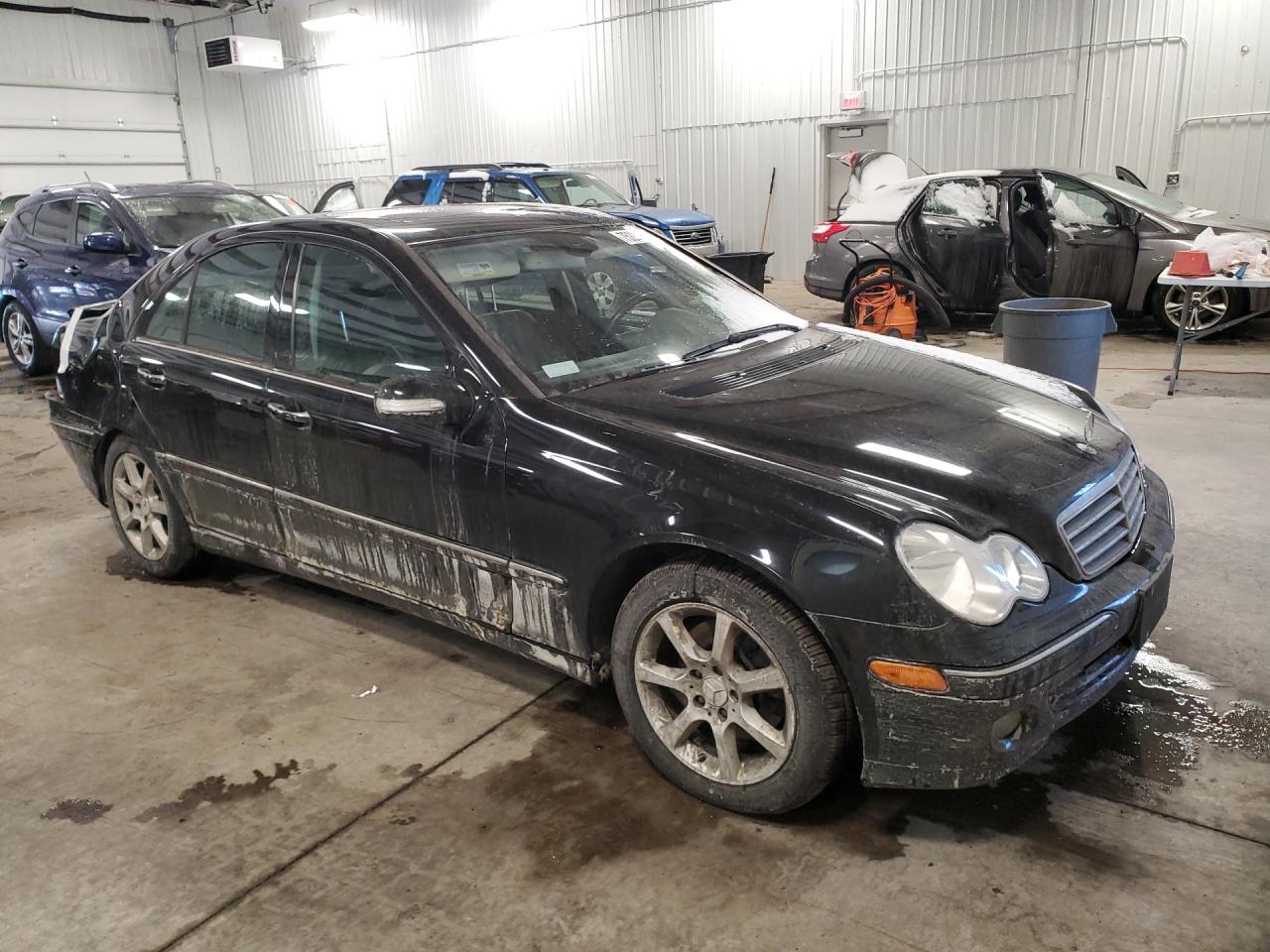 2007 Mercedes-benz C 280 4matic Black vin: WDBRF92H37F911099
