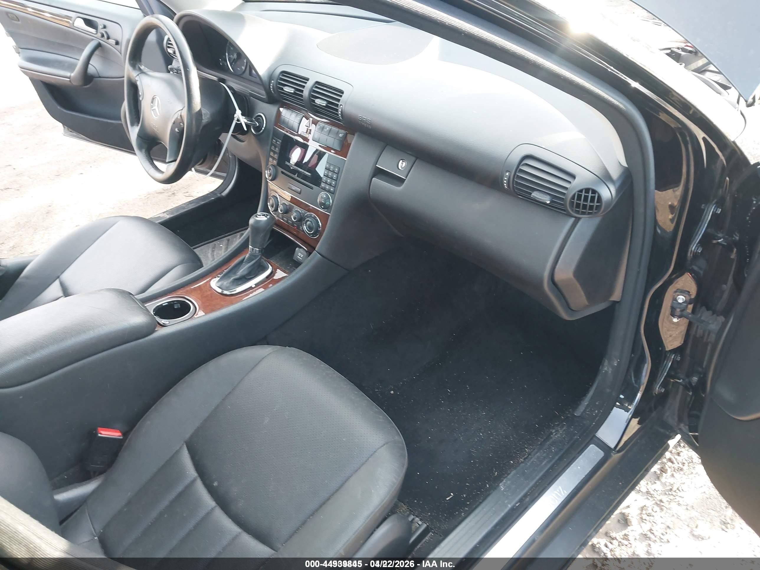 2007 Mercedes-benz C 280 Luxury 4matic Black vin: WDBRF92H37F915153