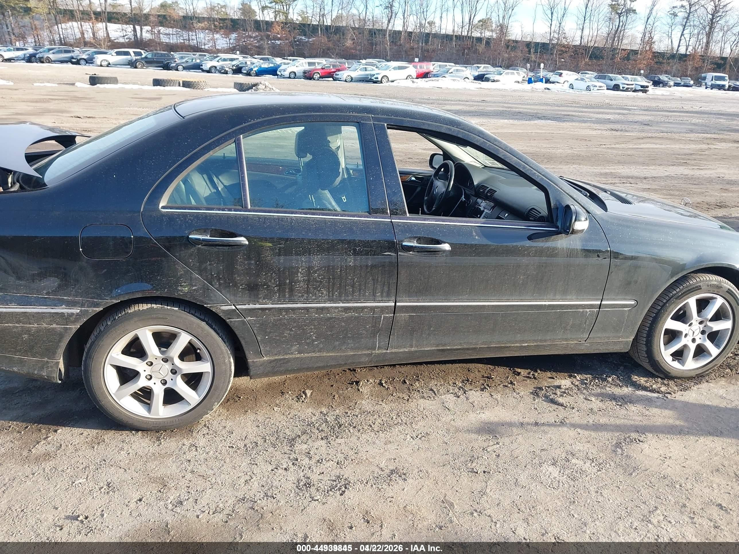 2007 Mercedes-benz C 280 Luxury 4matic Black vin: WDBRF92H37F915153
