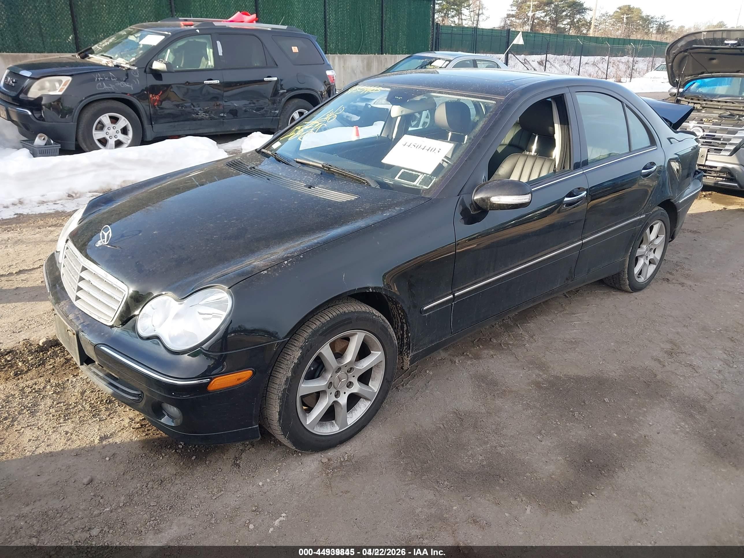 2007 Mercedes-benz C 280 Luxury 4matic Black vin: WDBRF92H37F915153