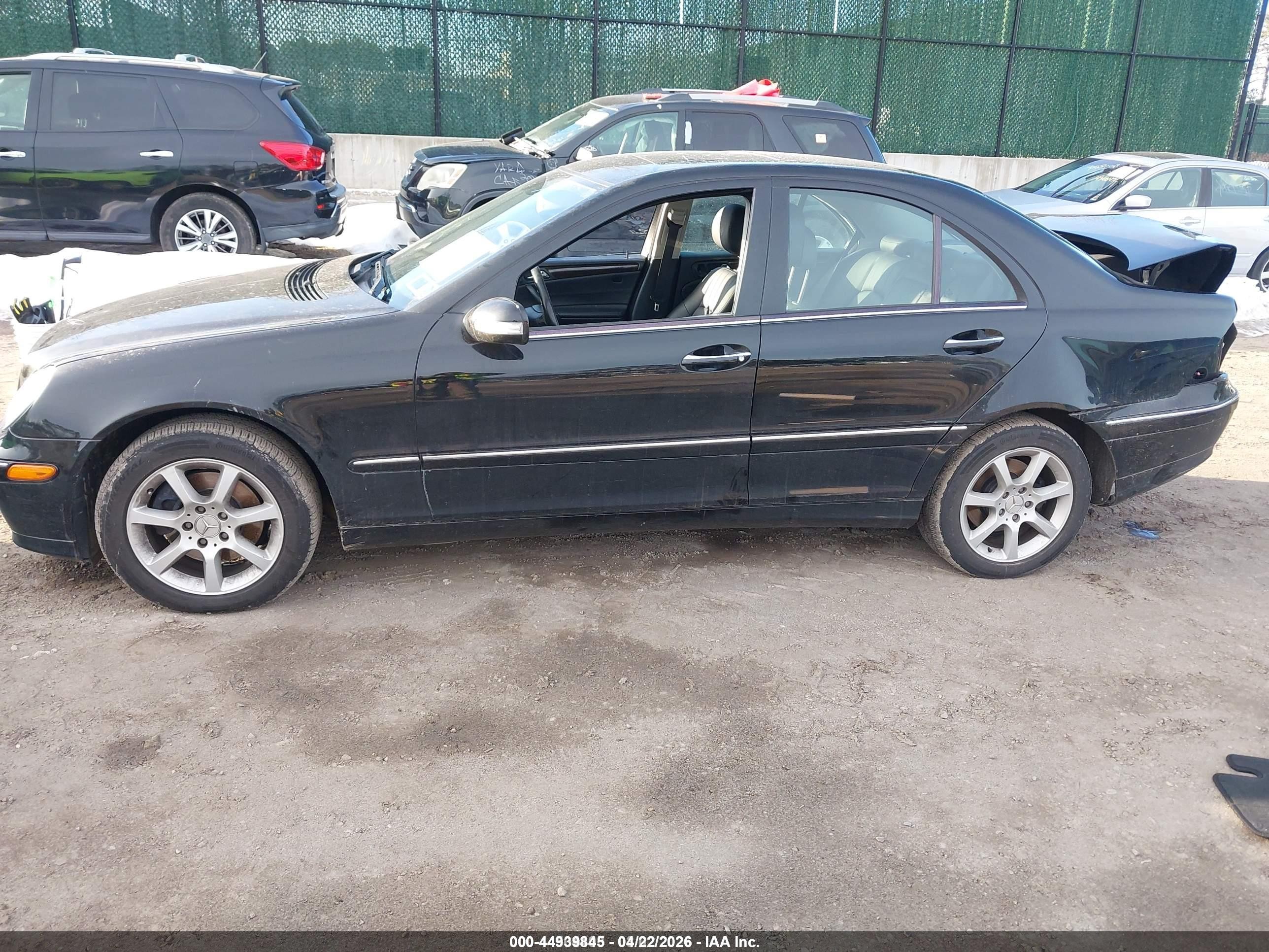 2007 Mercedes-benz C 280 Luxury 4matic Black vin: WDBRF92H37F915153