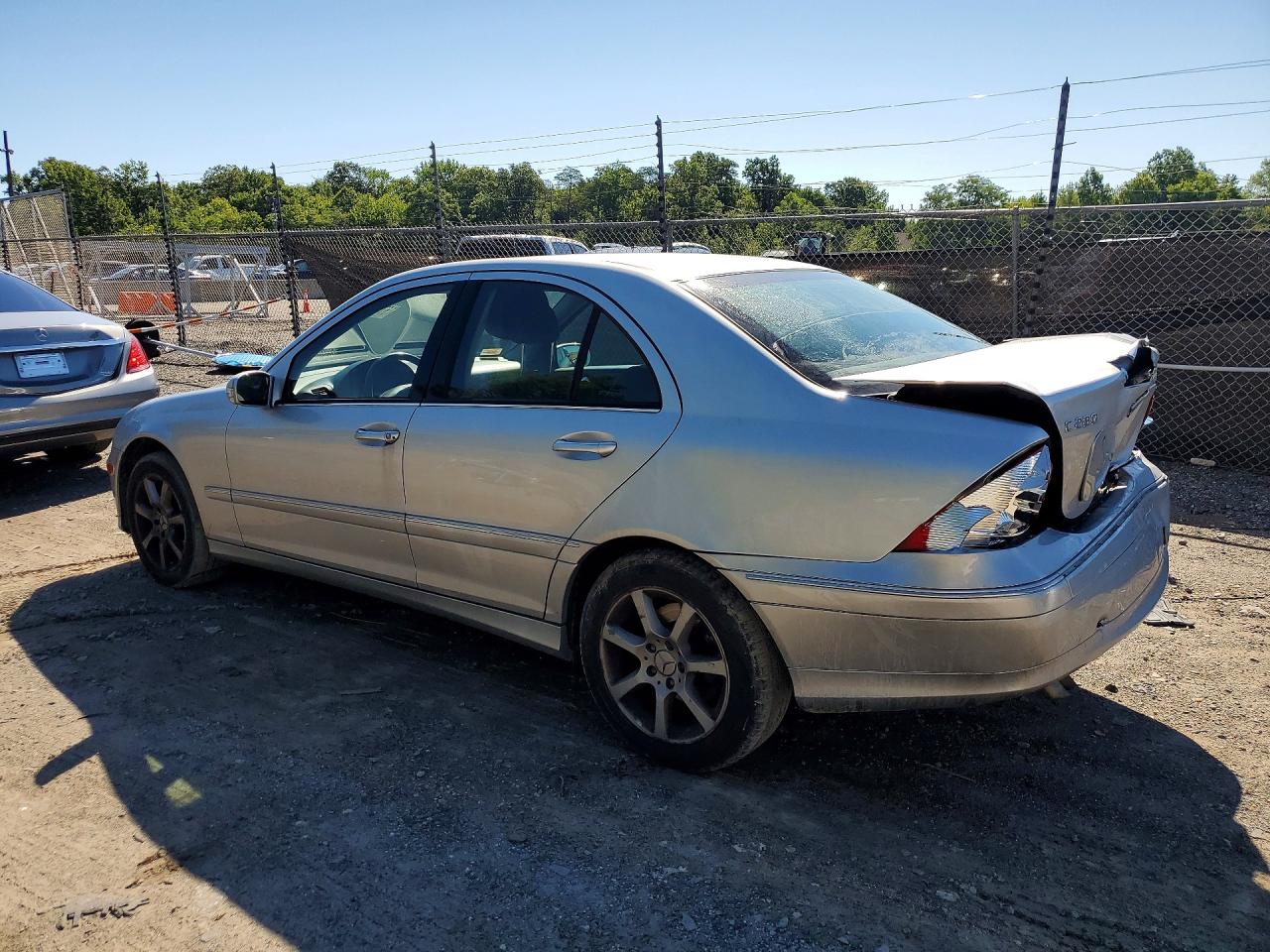 2007 Mercedes-benz C 280 4matic Silver vin: WDBRF92H37F919302