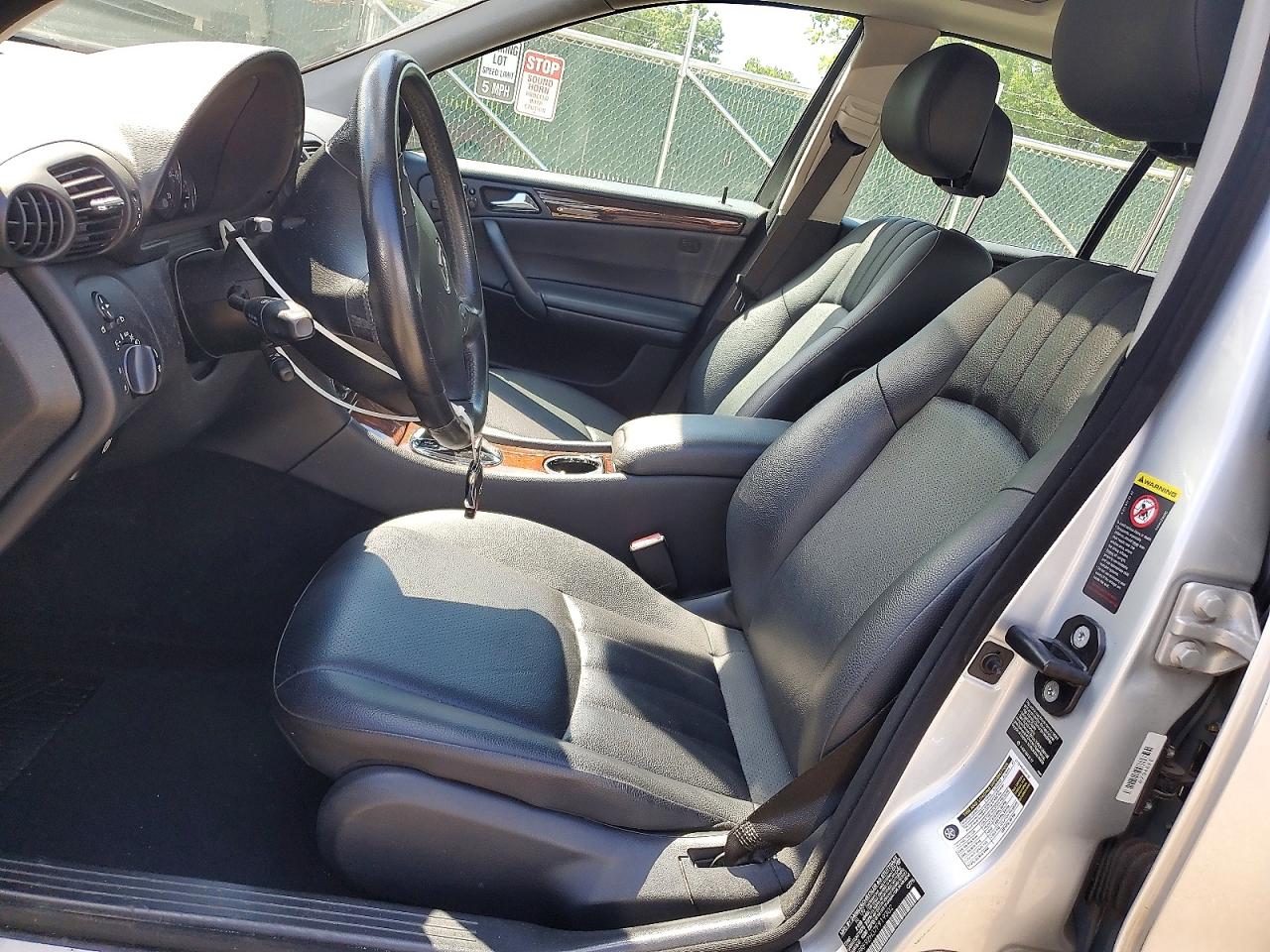 2007 Mercedes-benz C 280 4matic Silver vin: WDBRF92H37F919302