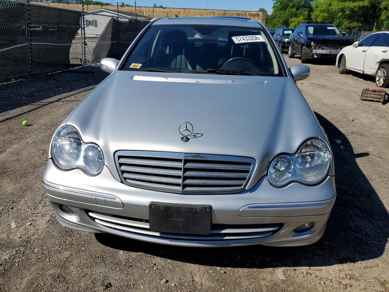 2007 Mercedes-benz C 280 4matic Silver vin: WDBRF92H37F919302