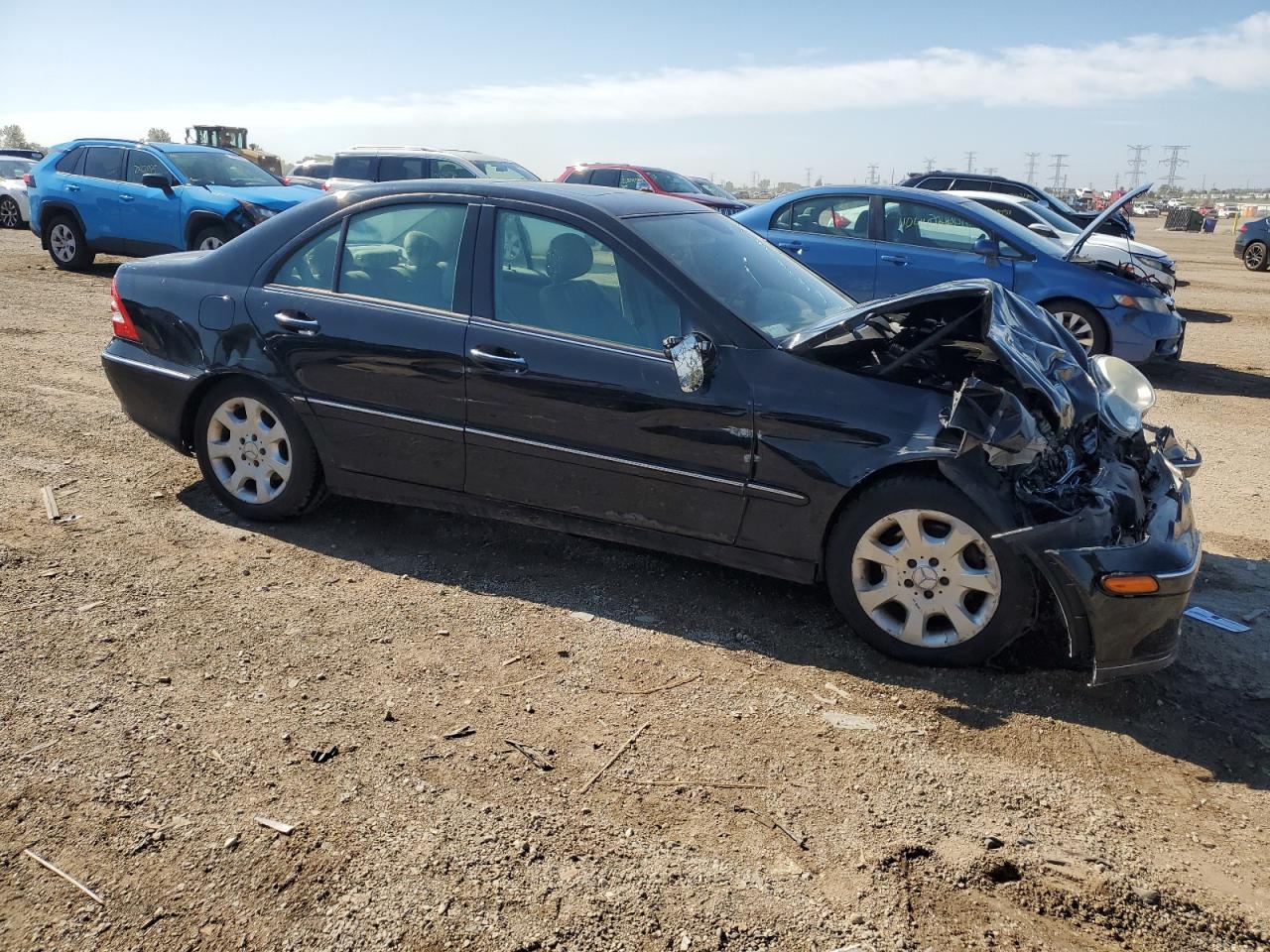 2006 Mercedes-benz C 280 4matic Black vin: WDBRF92H46F817361