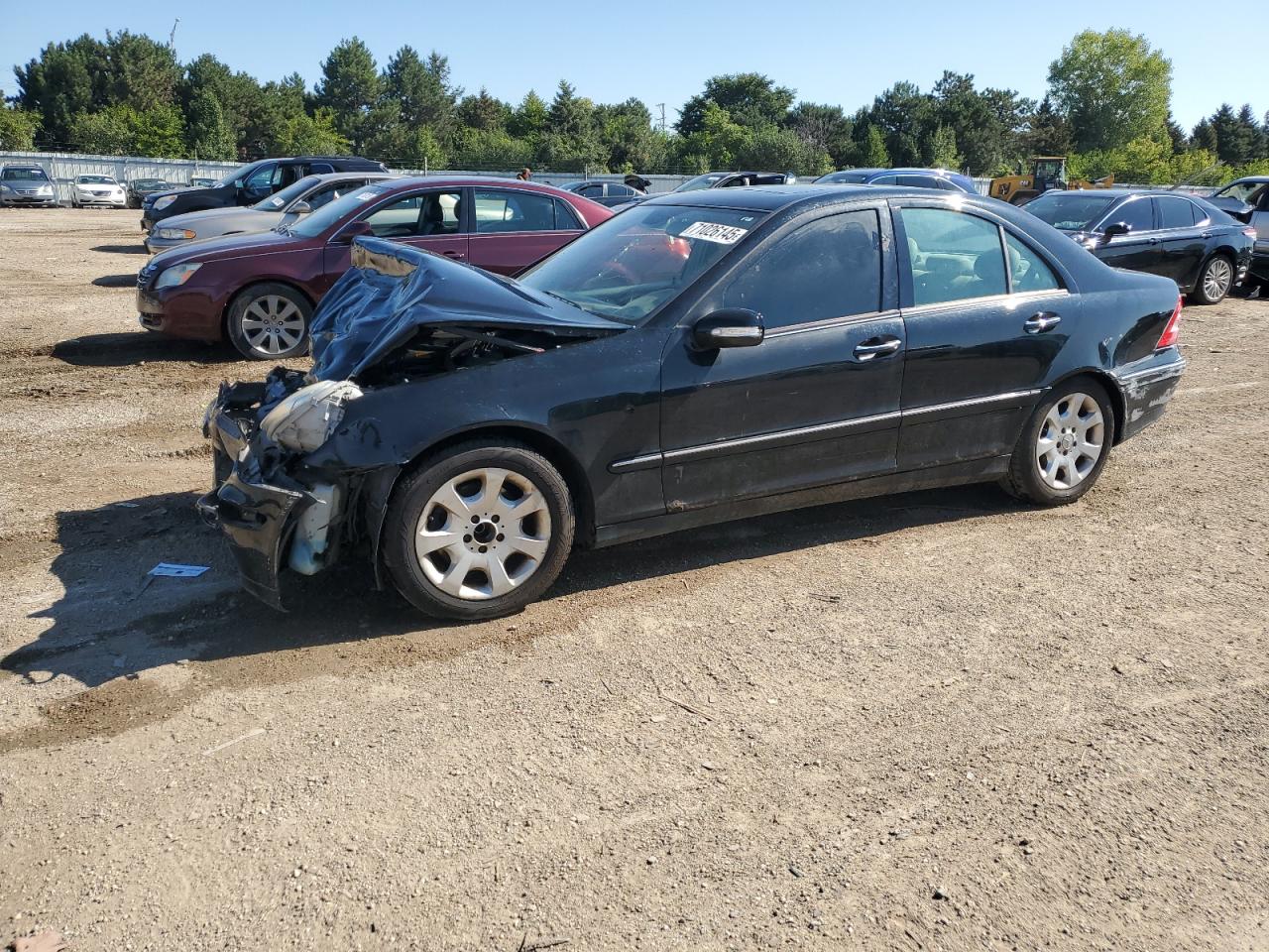 2006 Mercedes-benz C 280 4matic Black vin: WDBRF92H46F817361