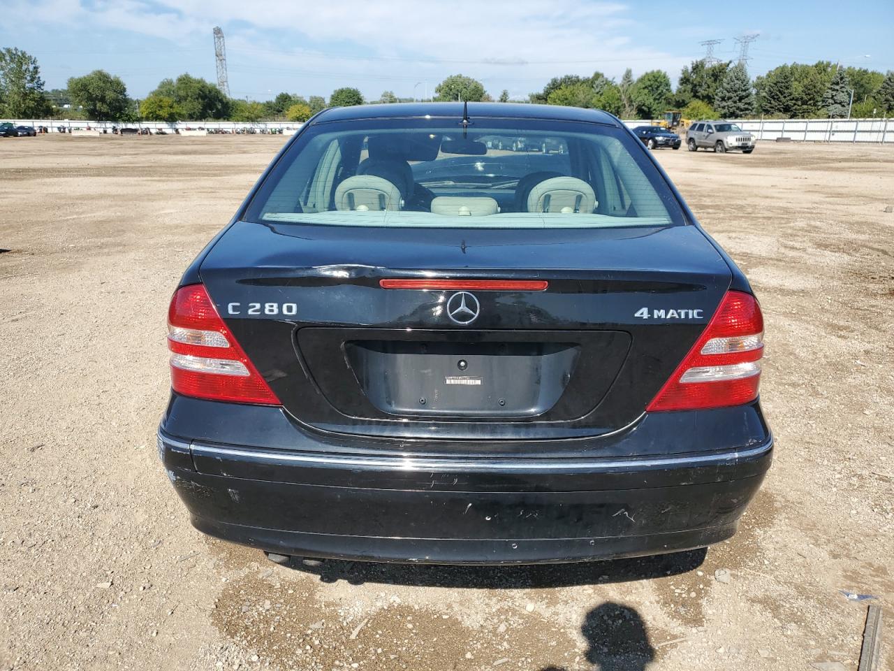 2006 Mercedes-benz C 280 4matic Black vin: WDBRF92H46F817361
