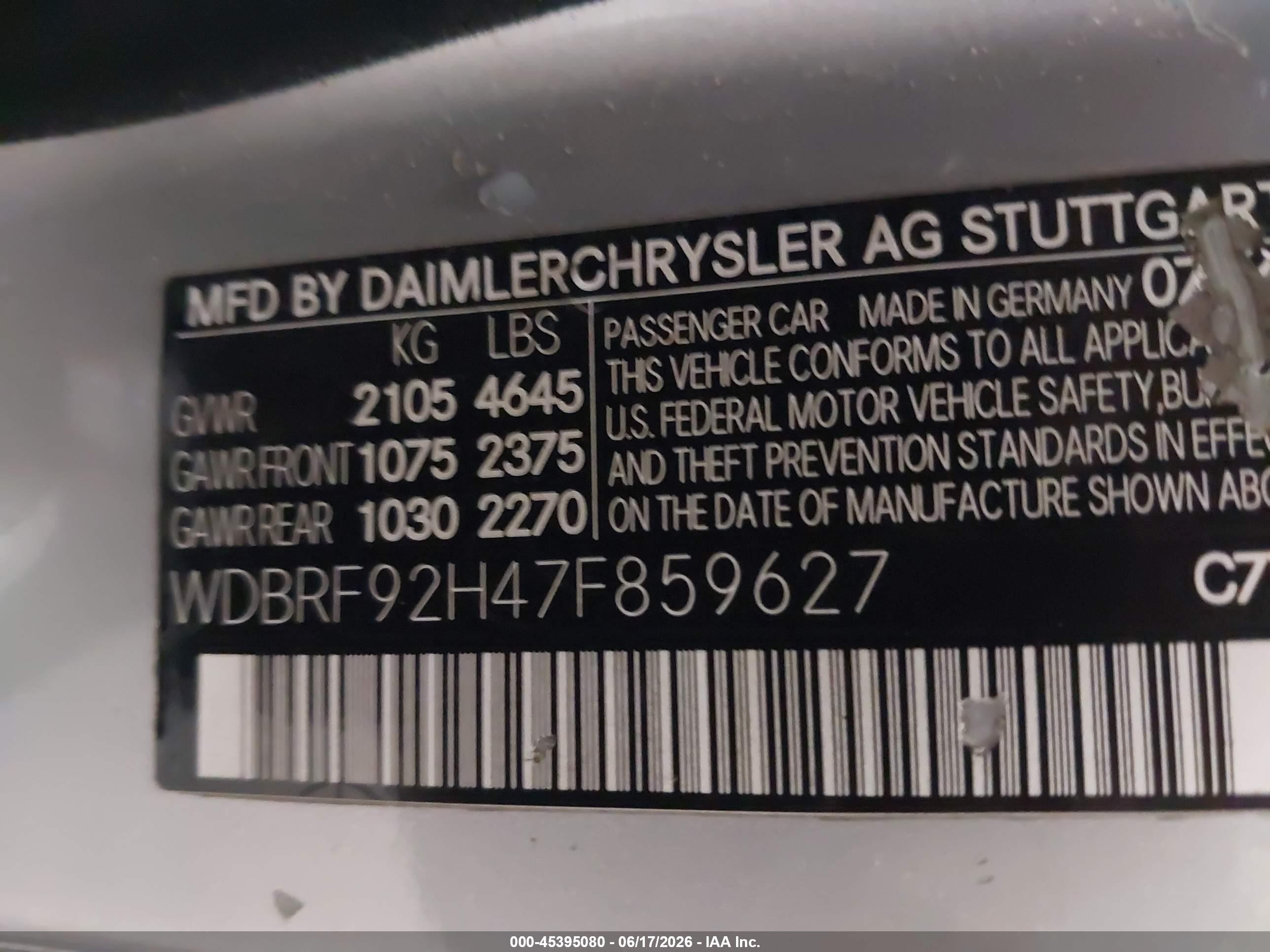 2007 Mercedes-benz C 280 Luxury 4matic Silver vin: WDBRF92H47F859627