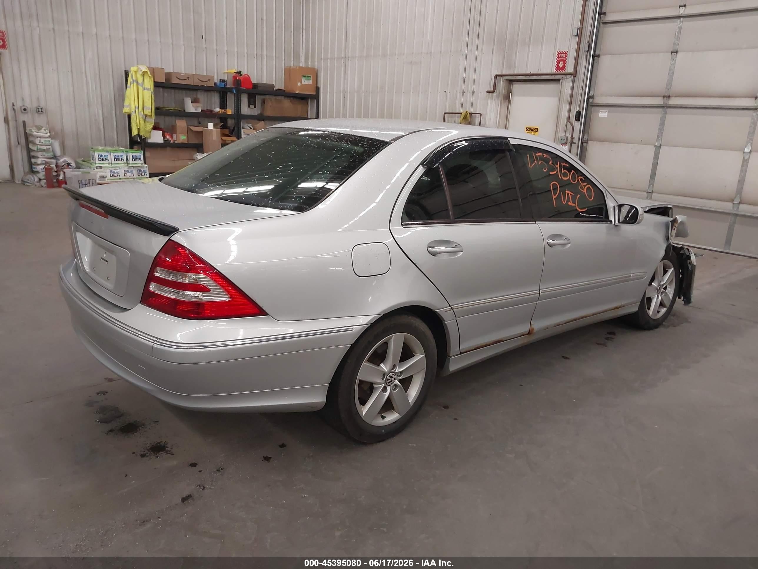 2007 Mercedes-benz C 280 Luxury 4matic Silver vin: WDBRF92H47F859627