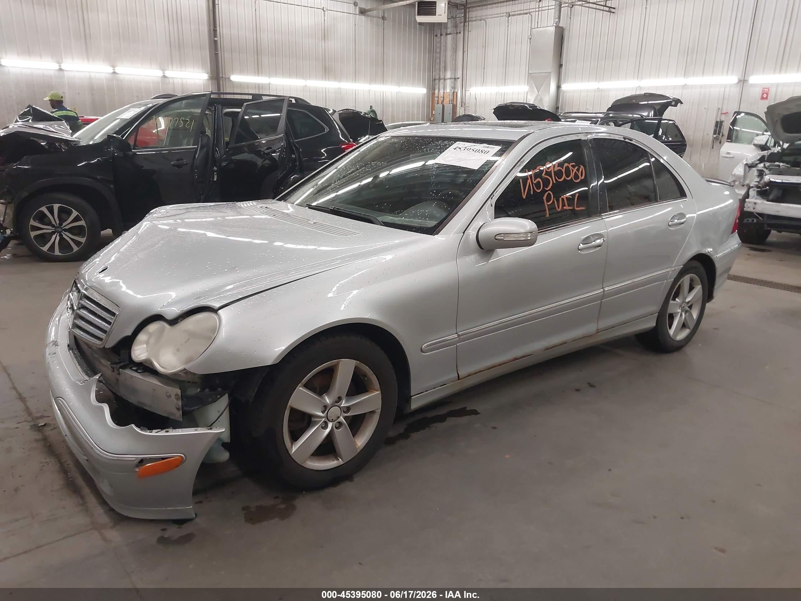 2007 Mercedes-benz C 280 Luxury 4matic Silver vin: WDBRF92H47F859627