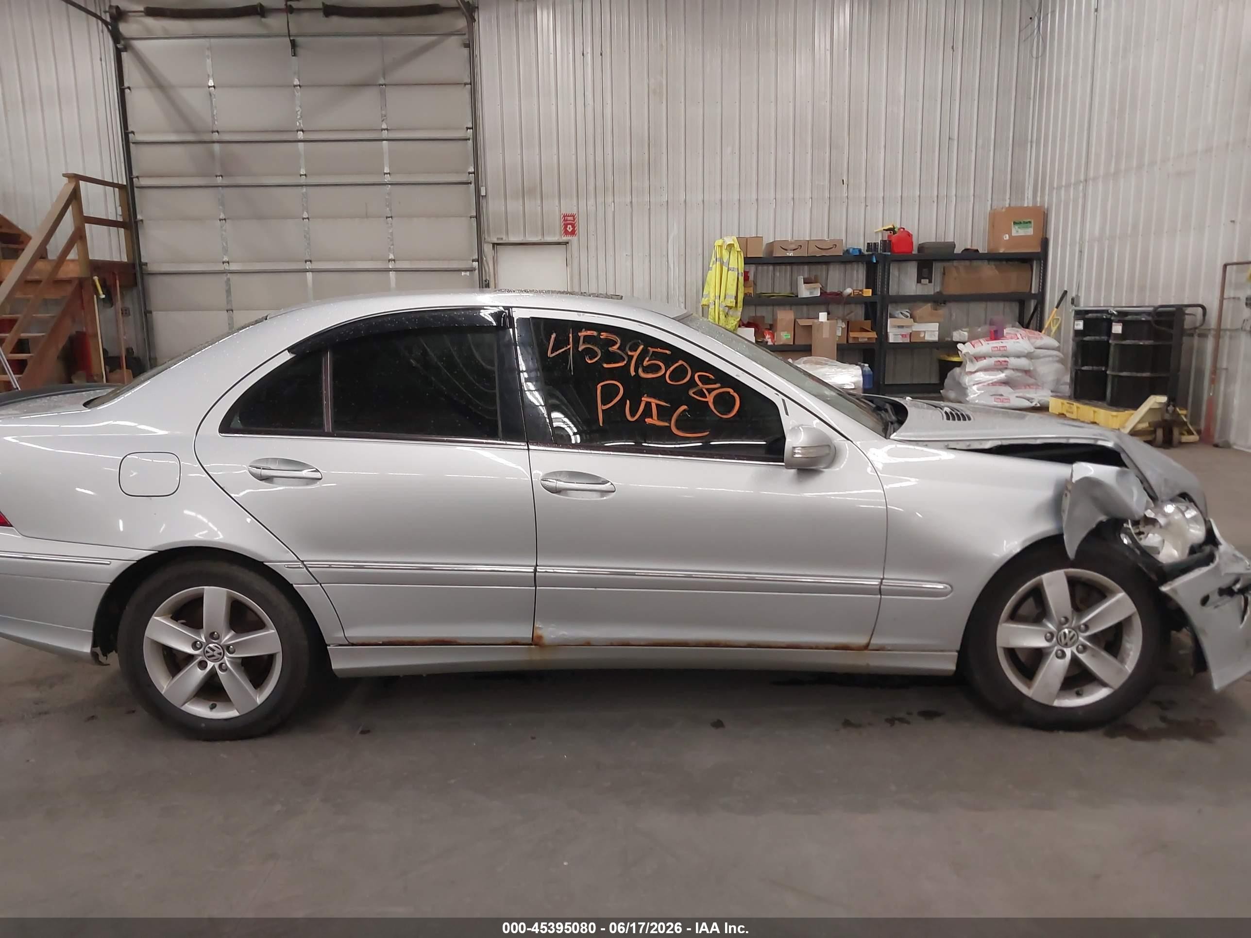2007 Mercedes-benz C 280 Luxury 4matic Silver vin: WDBRF92H47F859627