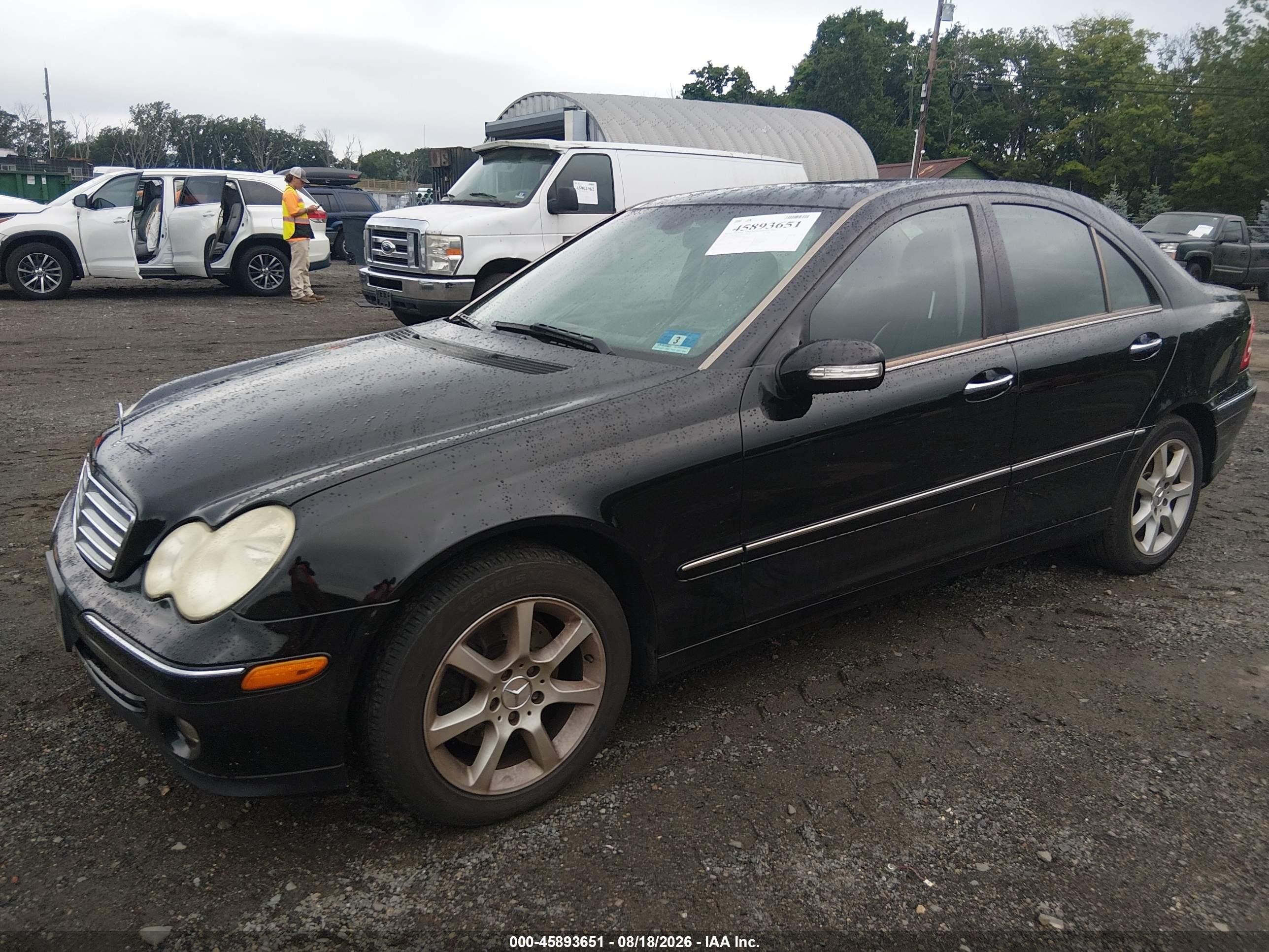 2007 Mercedes-benz C 280 Luxury 4matic Black vin: WDBRF92H47F868473