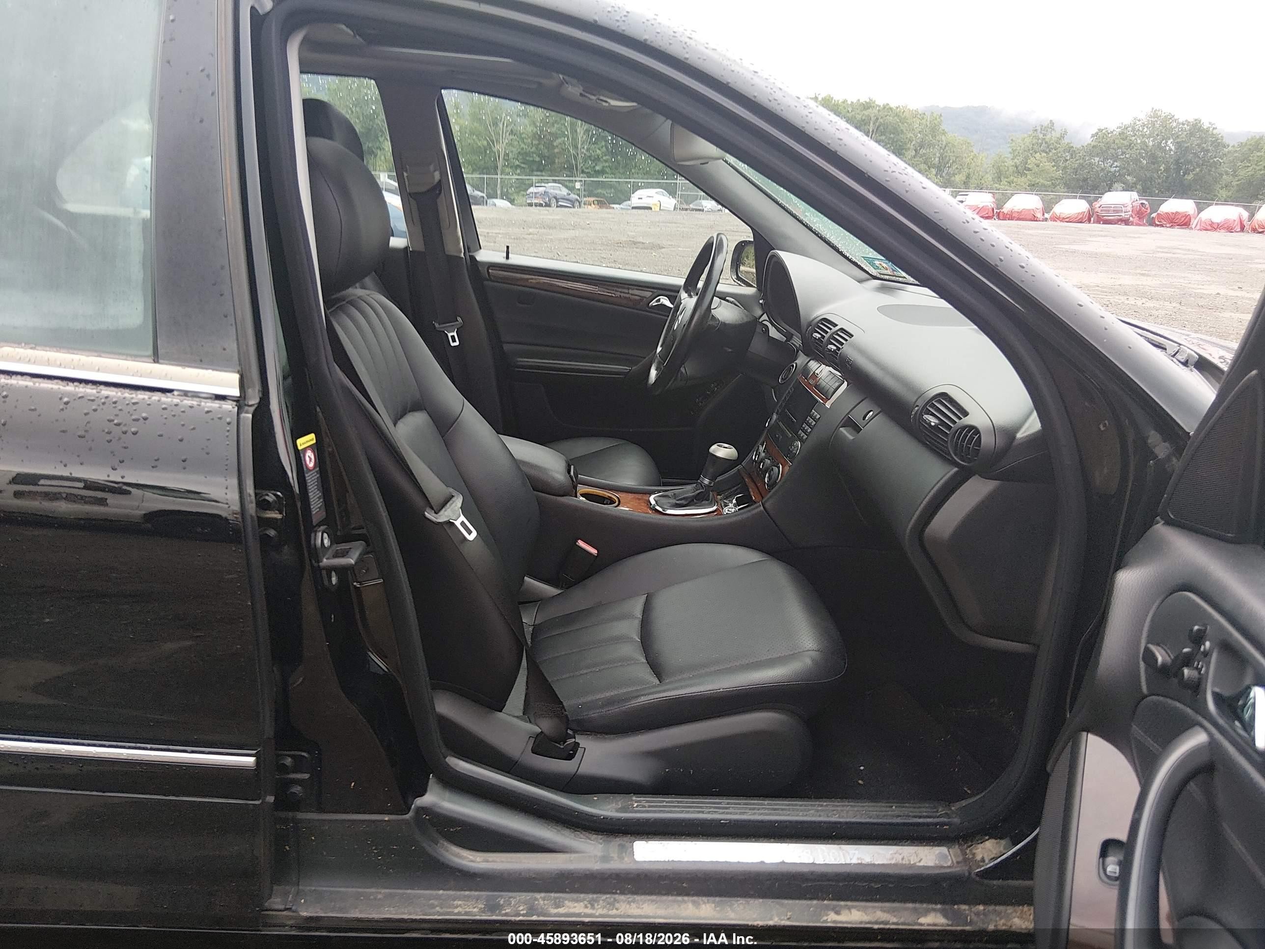 2007 Mercedes-benz C 280 Luxury 4matic Black vin: WDBRF92H47F868473