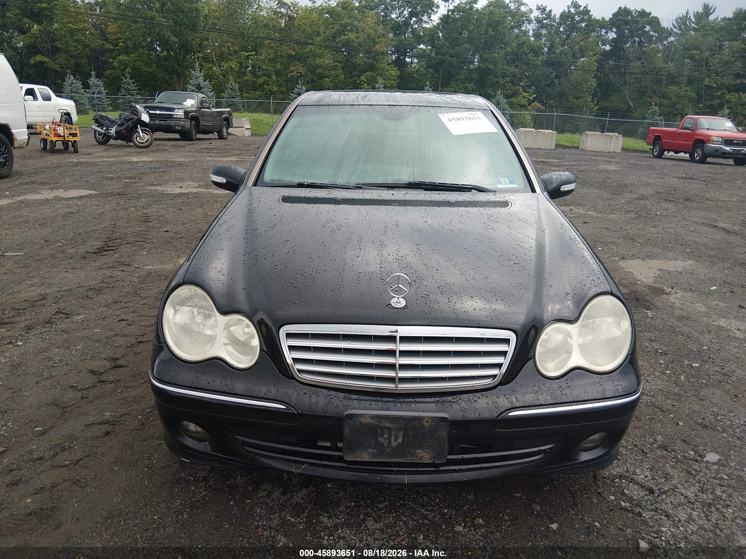 2007 Mercedes-benz C 280 Luxury 4matic Black vin: WDBRF92H47F868473