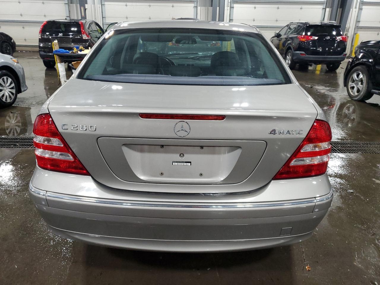 2007 Mercedes-benz C 280 4matic Желто-коричневый vin: WDBRF92H47F892420