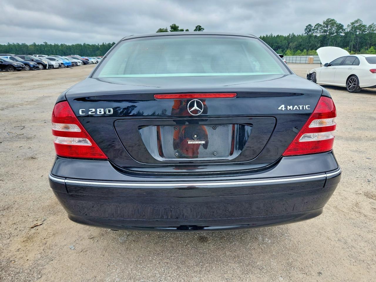 2007 Mercedes-benz C 280 4matic Black vin: WDBRF92H47F896659