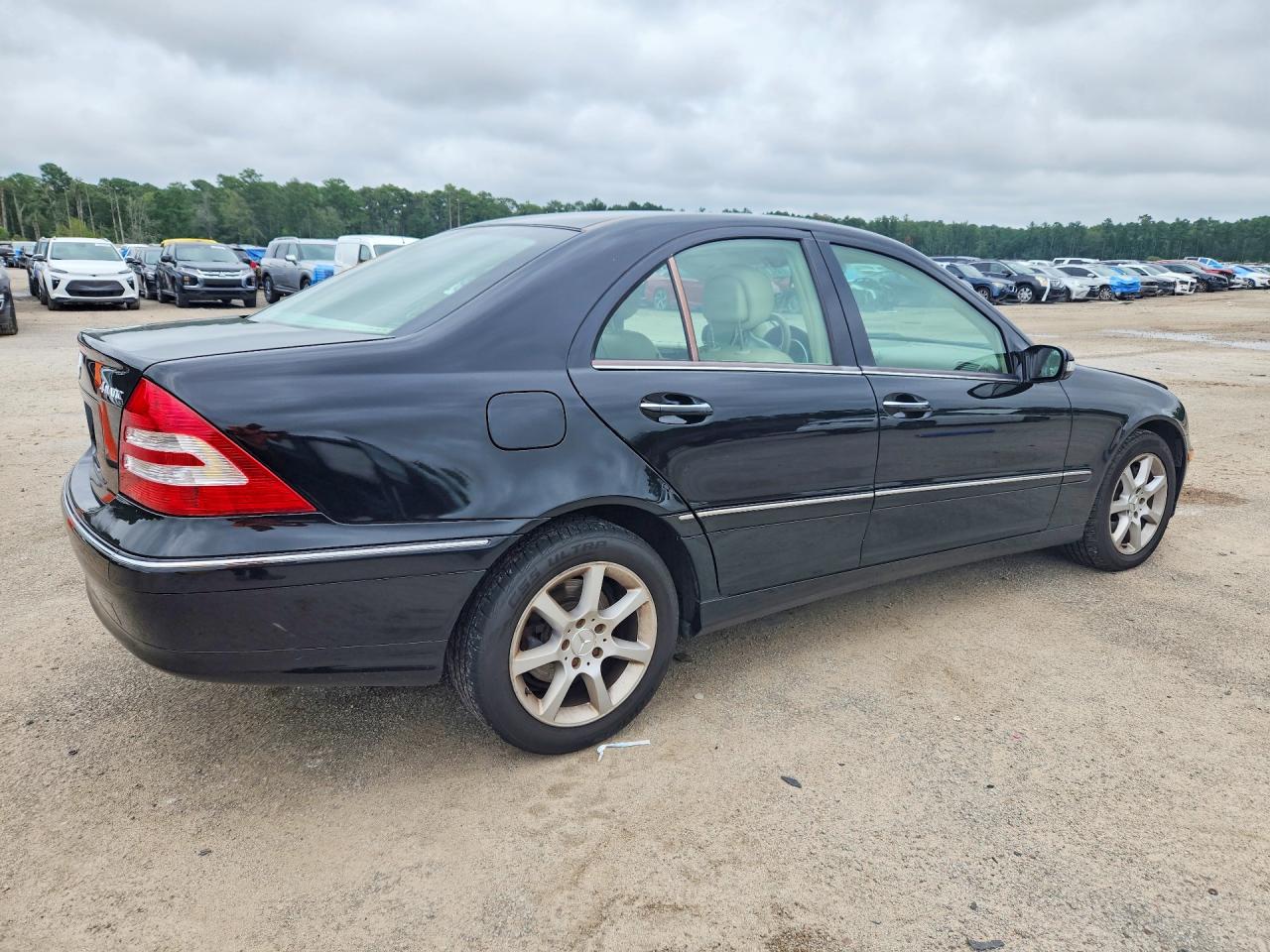 2007 Mercedes-benz C 280 4matic Black vin: WDBRF92H47F896659