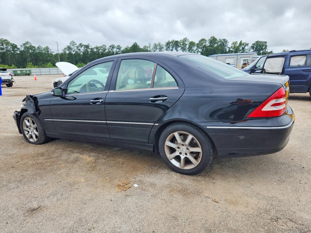 2007 Mercedes-benz C 280 4matic Black vin: WDBRF92H47F896659