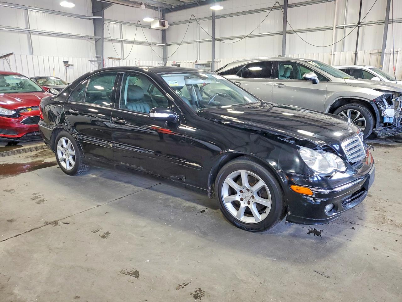 2007 Mercedes-benz C 280 4matic Black vin: WDBRF92H47F913329