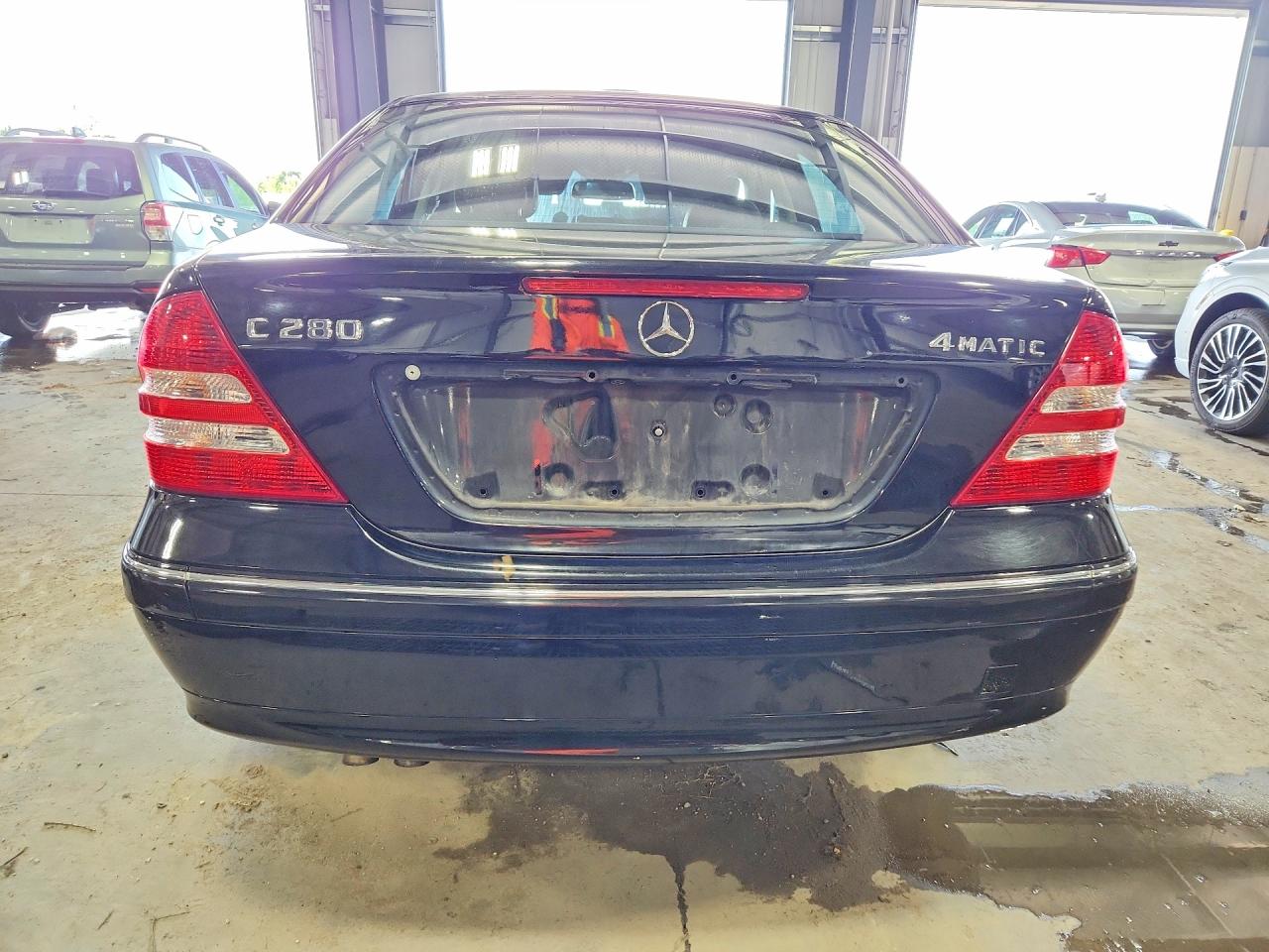 2007 Mercedes-benz C 280 4matic Black vin: WDBRF92H47F913329