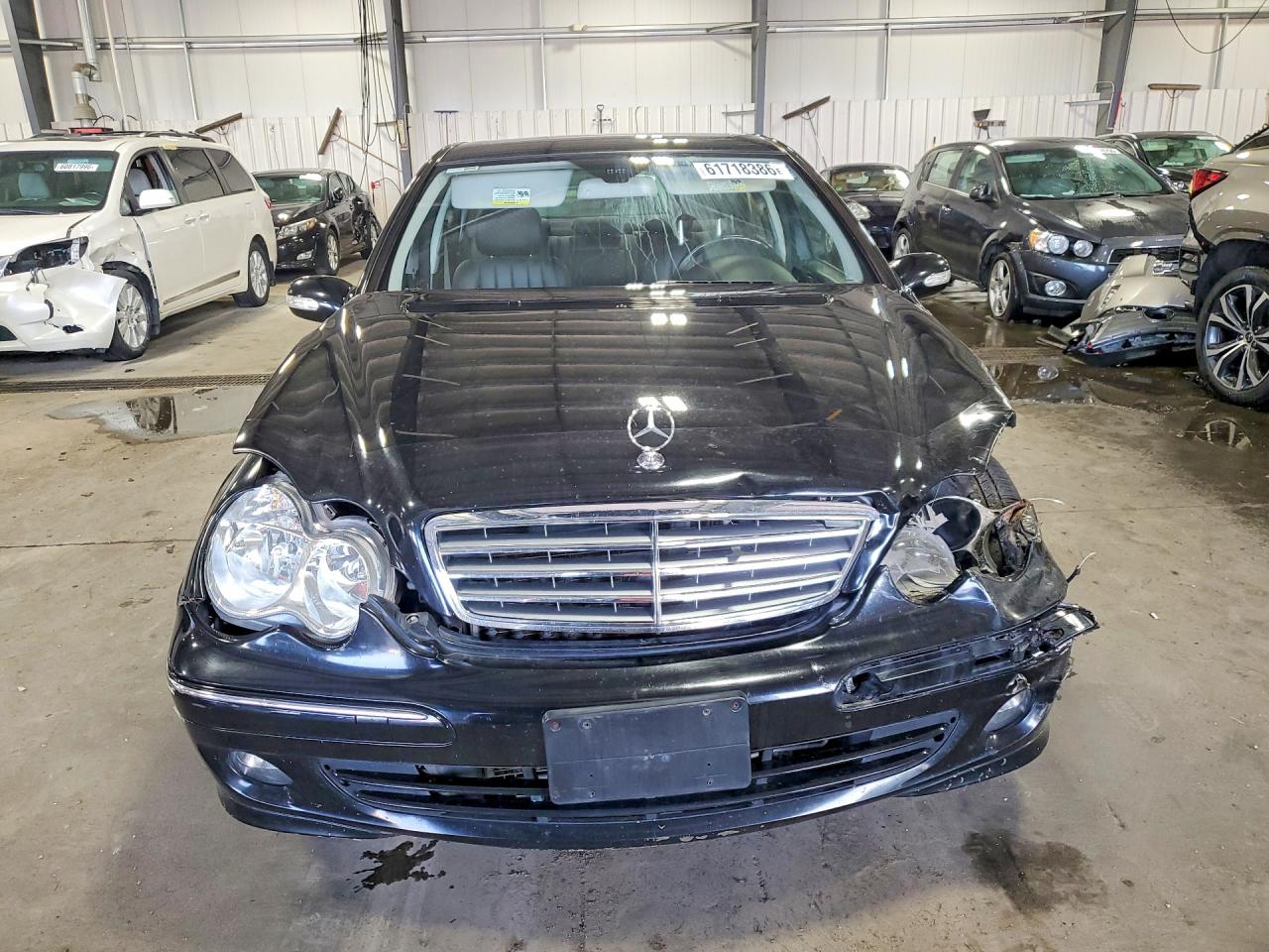 2007 Mercedes-benz C 280 4matic Black vin: WDBRF92H47F913329