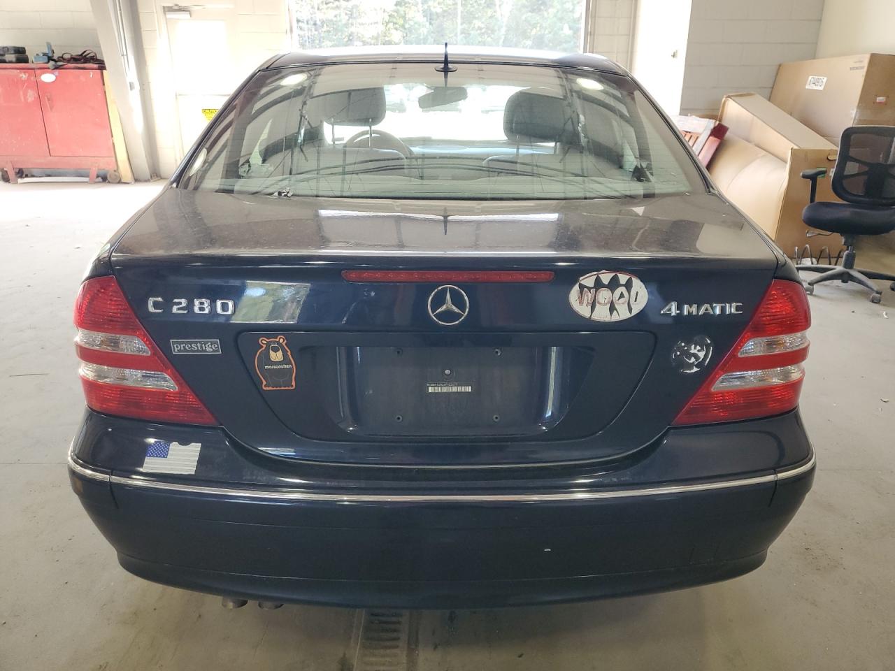2006 Mercedes-benz C 280 4matic Blue vin: WDBRF92H56F752679