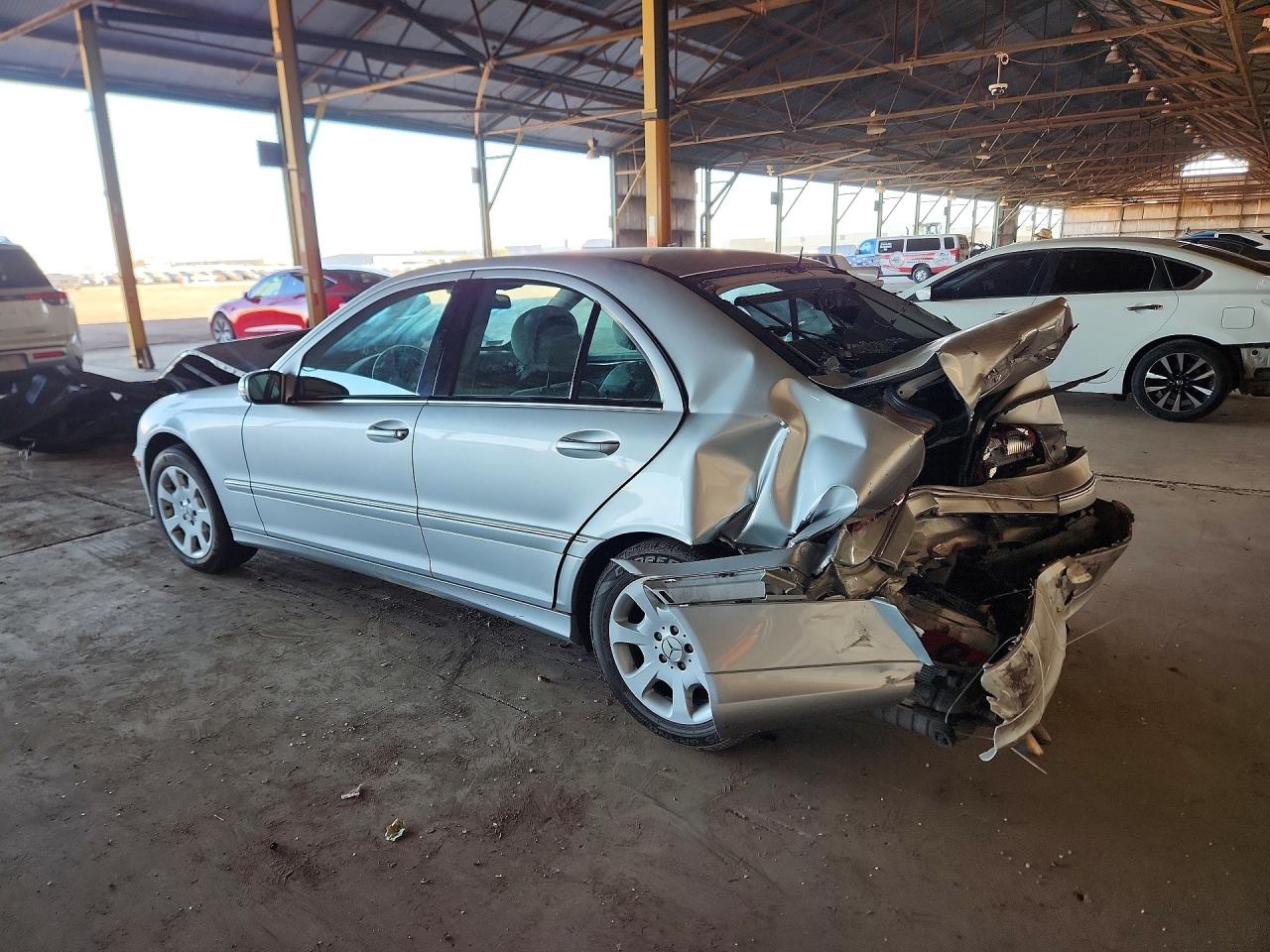 2006 Mercedes-benz C 280 4matic Silver vin: WDBRF92H56F753153