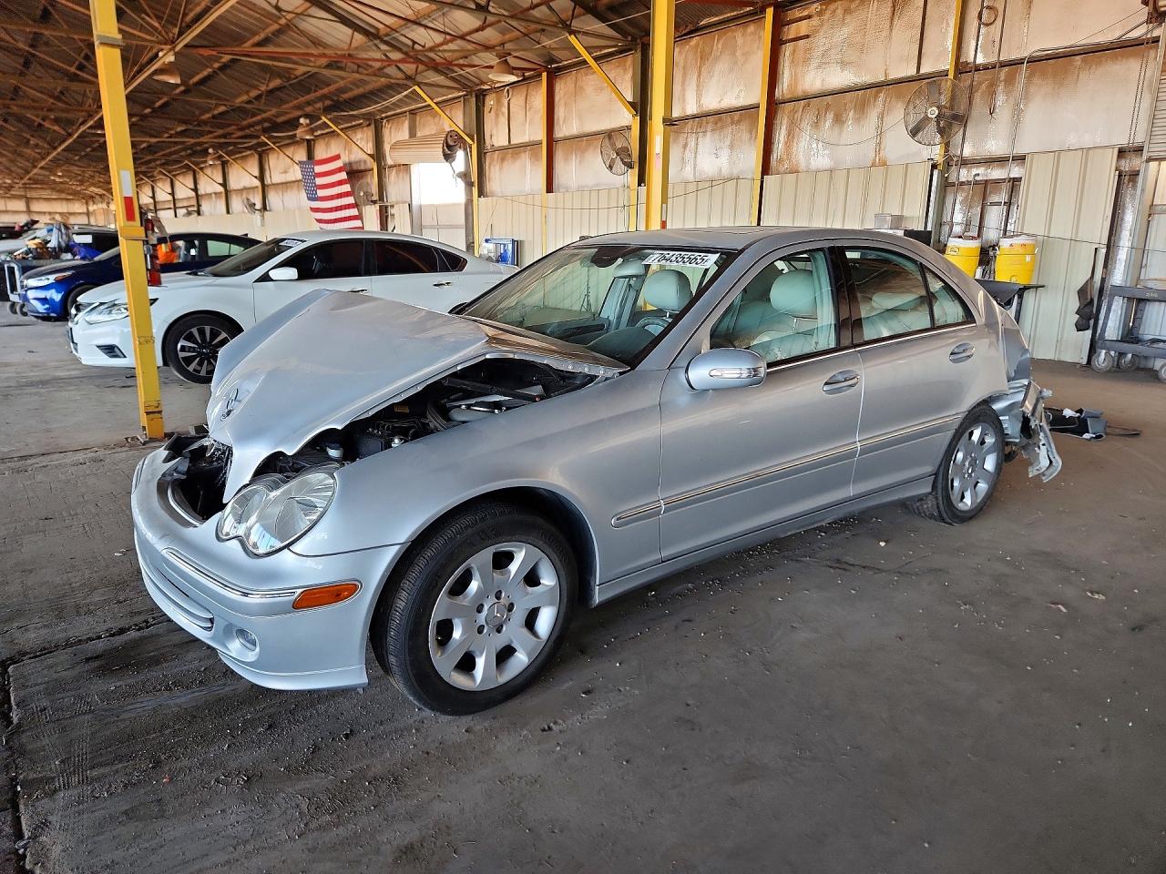 2006 Mercedes-benz C 280 4matic Silver vin: WDBRF92H56F753153