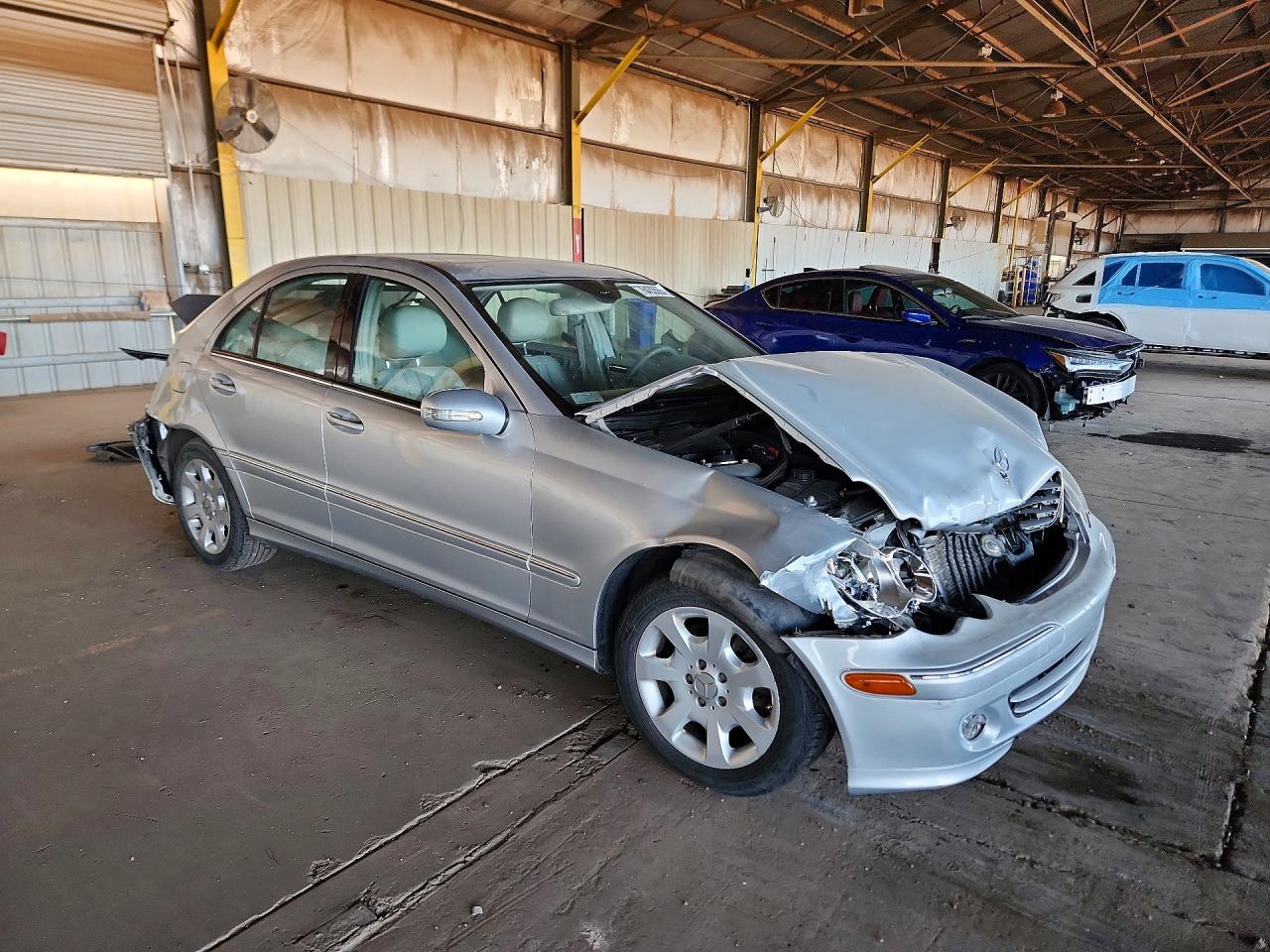 2006 Mercedes-benz C 280 4matic Silver vin: WDBRF92H56F753153