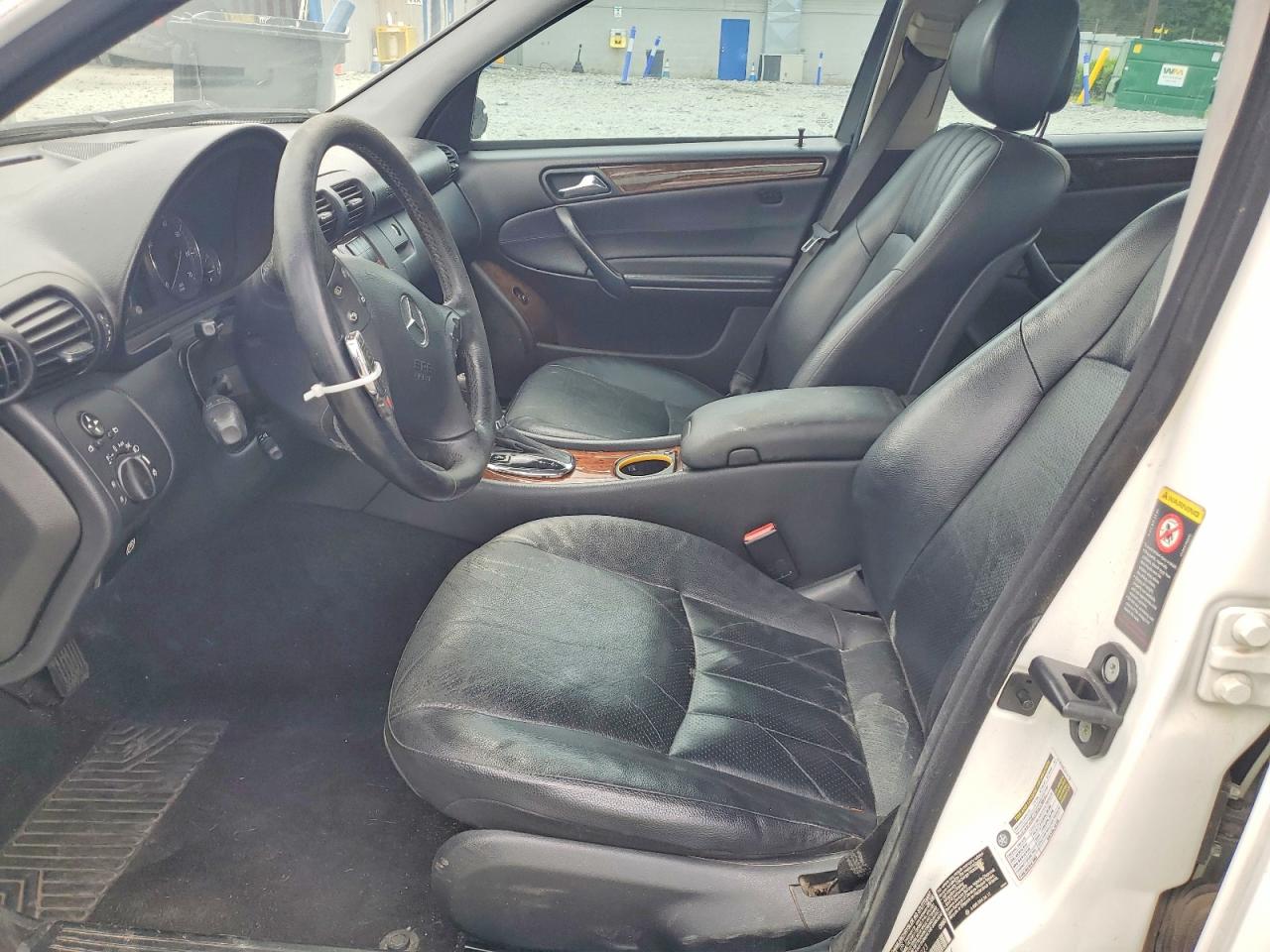 2006 Mercedes-benz C 280 4matic White vin: WDBRF92H56F755923