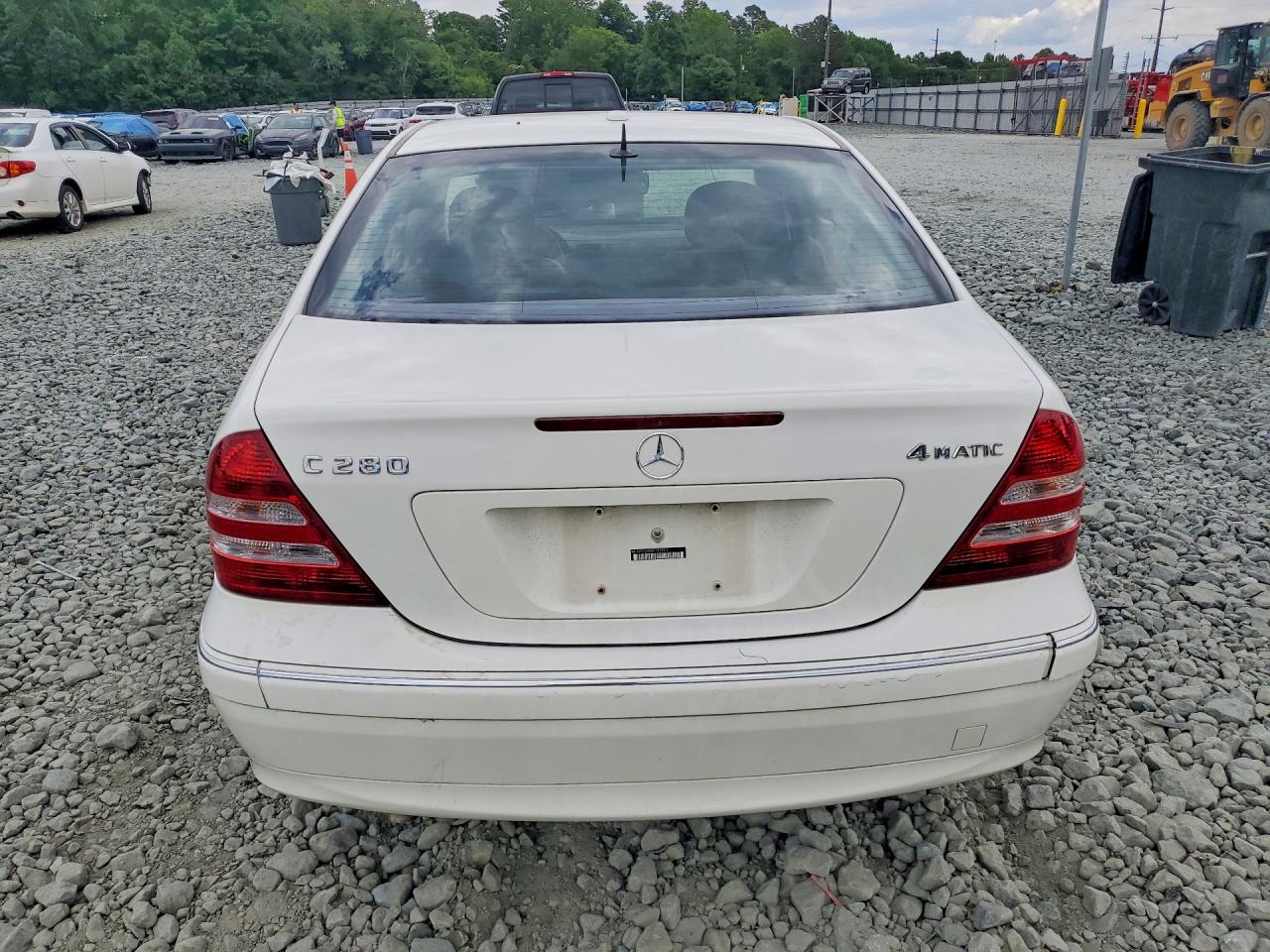 2006 Mercedes-benz C 280 4matic White vin: WDBRF92H56F755923