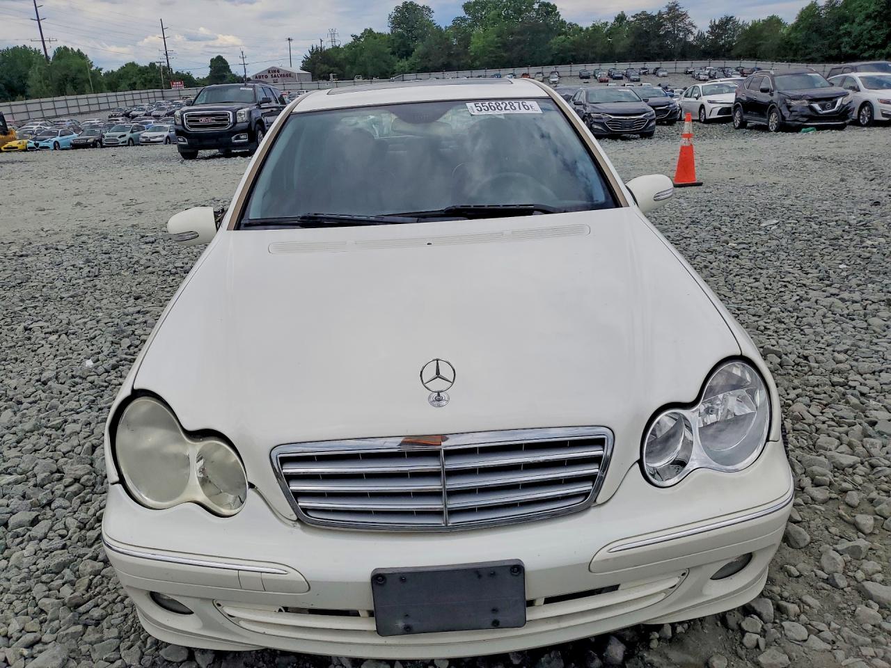 2006 Mercedes-benz C 280 4matic White vin: WDBRF92H56F755923