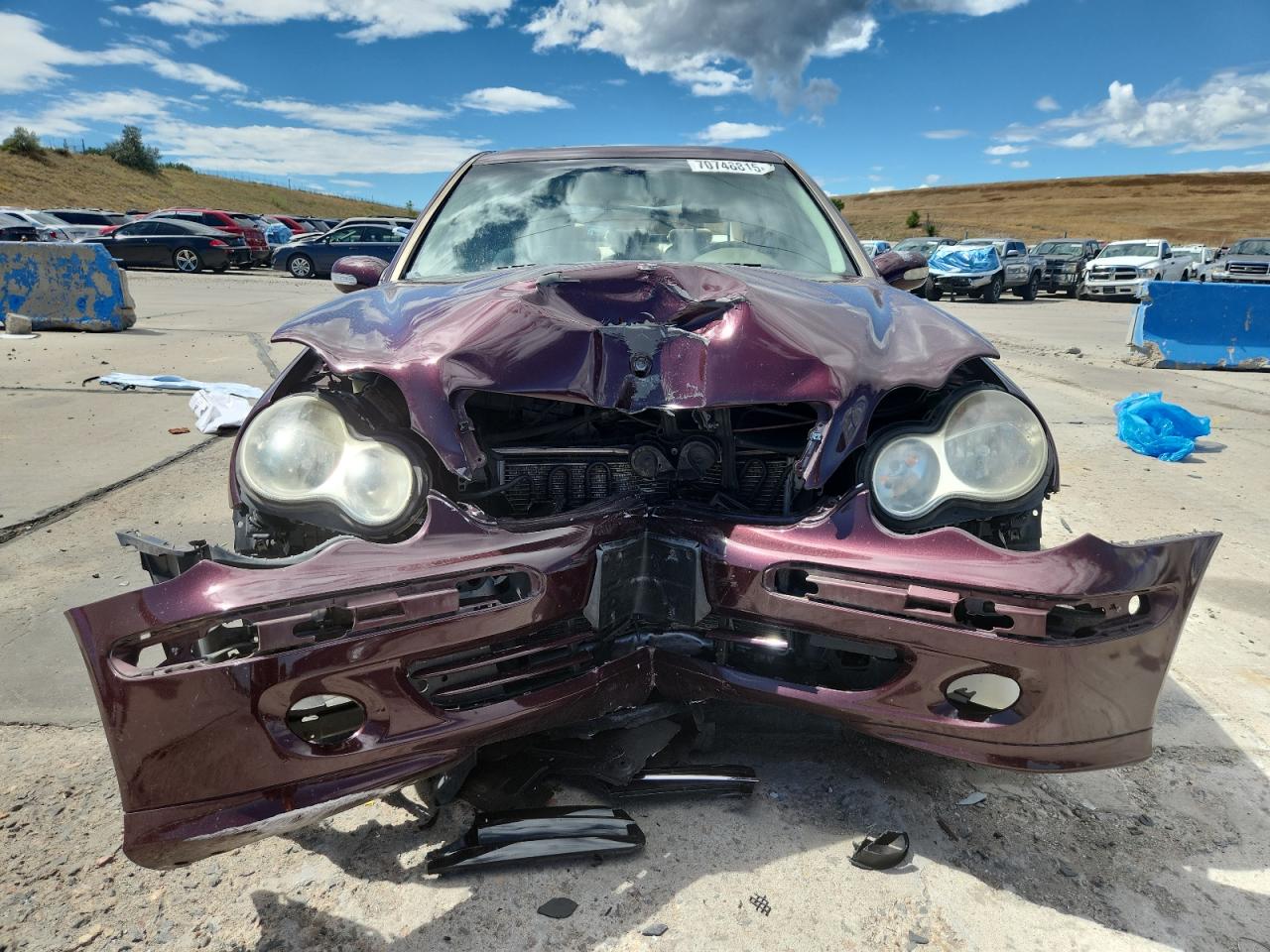 2006 Mercedes-benz C 280 4matic Purple vin: WDBRF92H56F775251