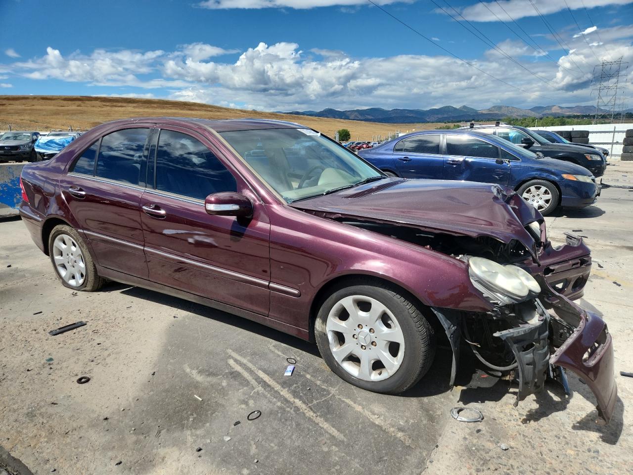 2006 Mercedes-benz C 280 4matic Purple vin: WDBRF92H56F775251