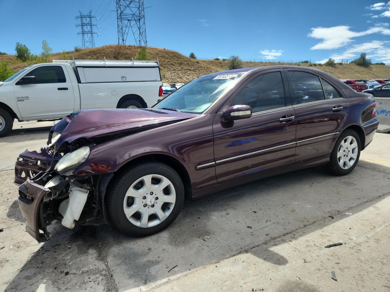2006 Mercedes-benz C 280 4matic Purple vin: WDBRF92H56F775251