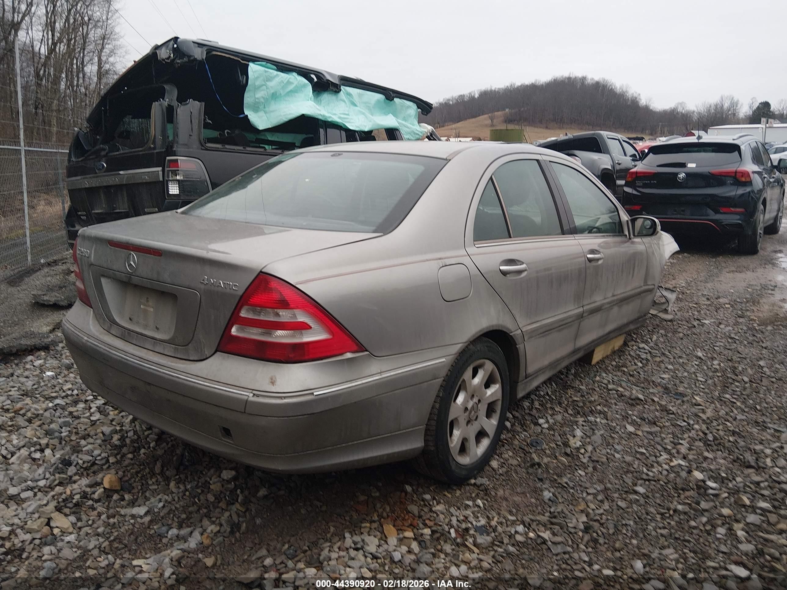 2006 Mercedes-benz C 280 Luxury 4matic Gray vin: WDBRF92H56F786556
