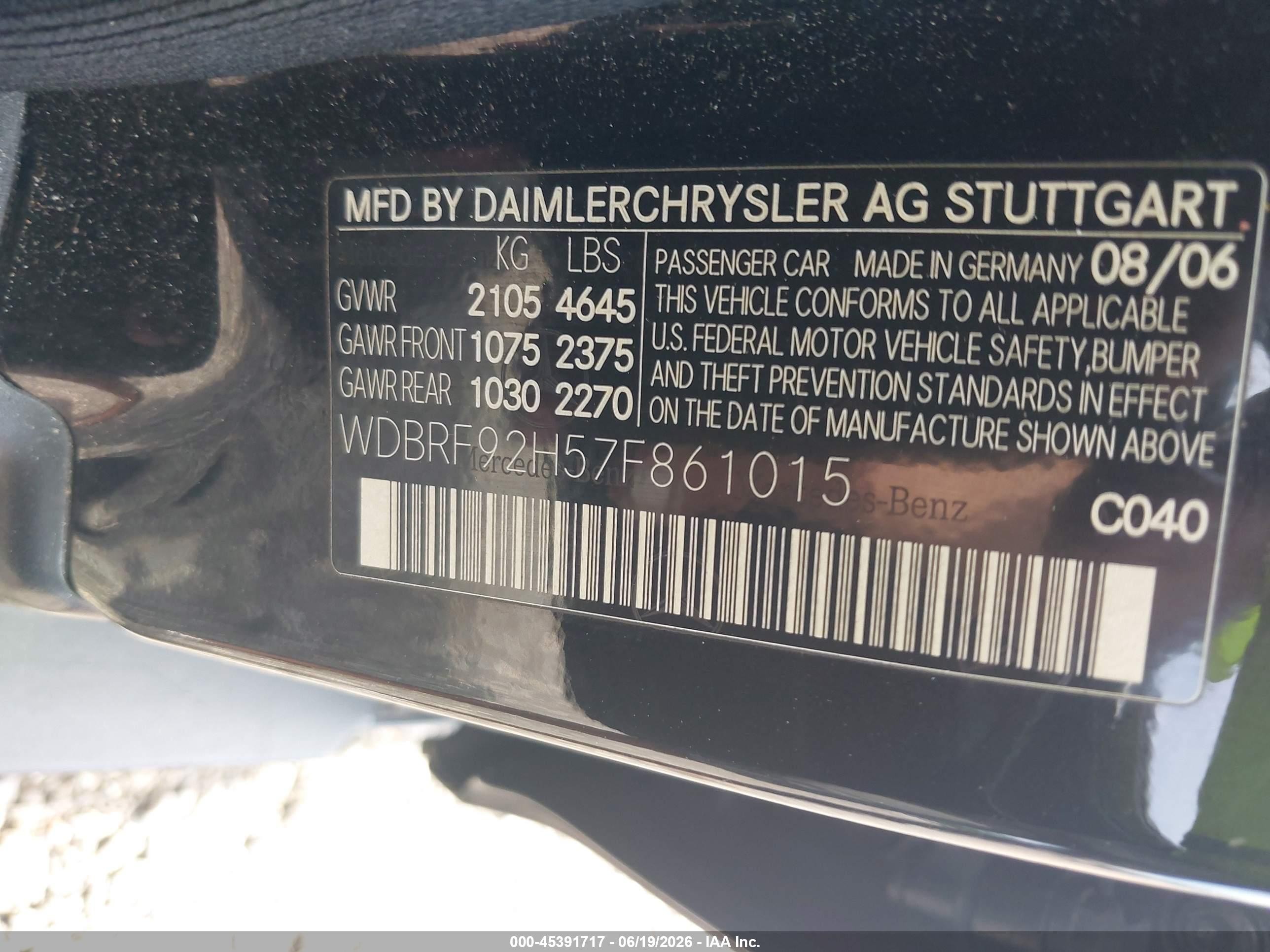 2007 Mercedes-benz C 280 Luxury 4matic Black vin: WDBRF92H57F861015