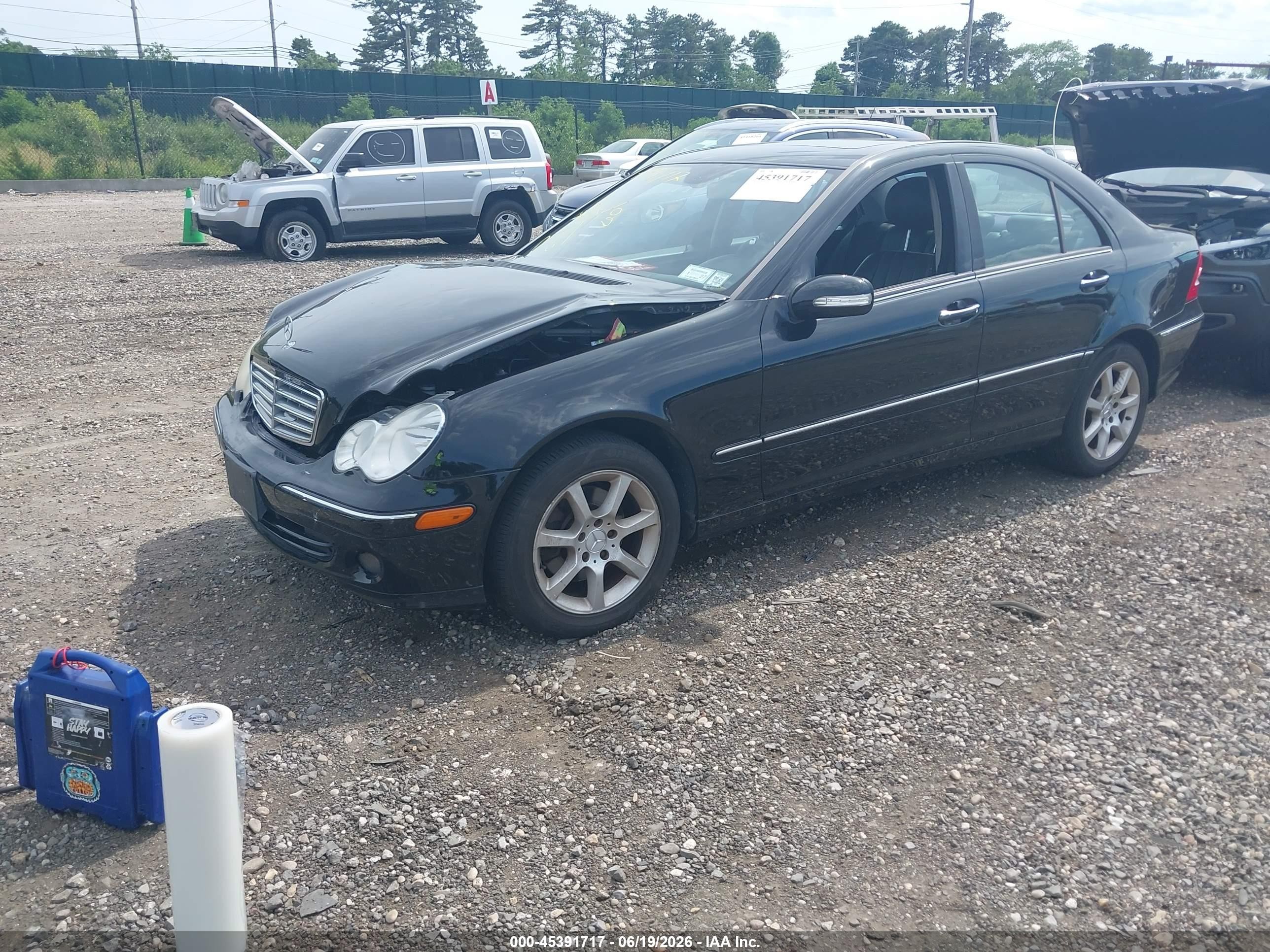2007 Mercedes-benz C 280 Luxury 4matic Black vin: WDBRF92H57F861015