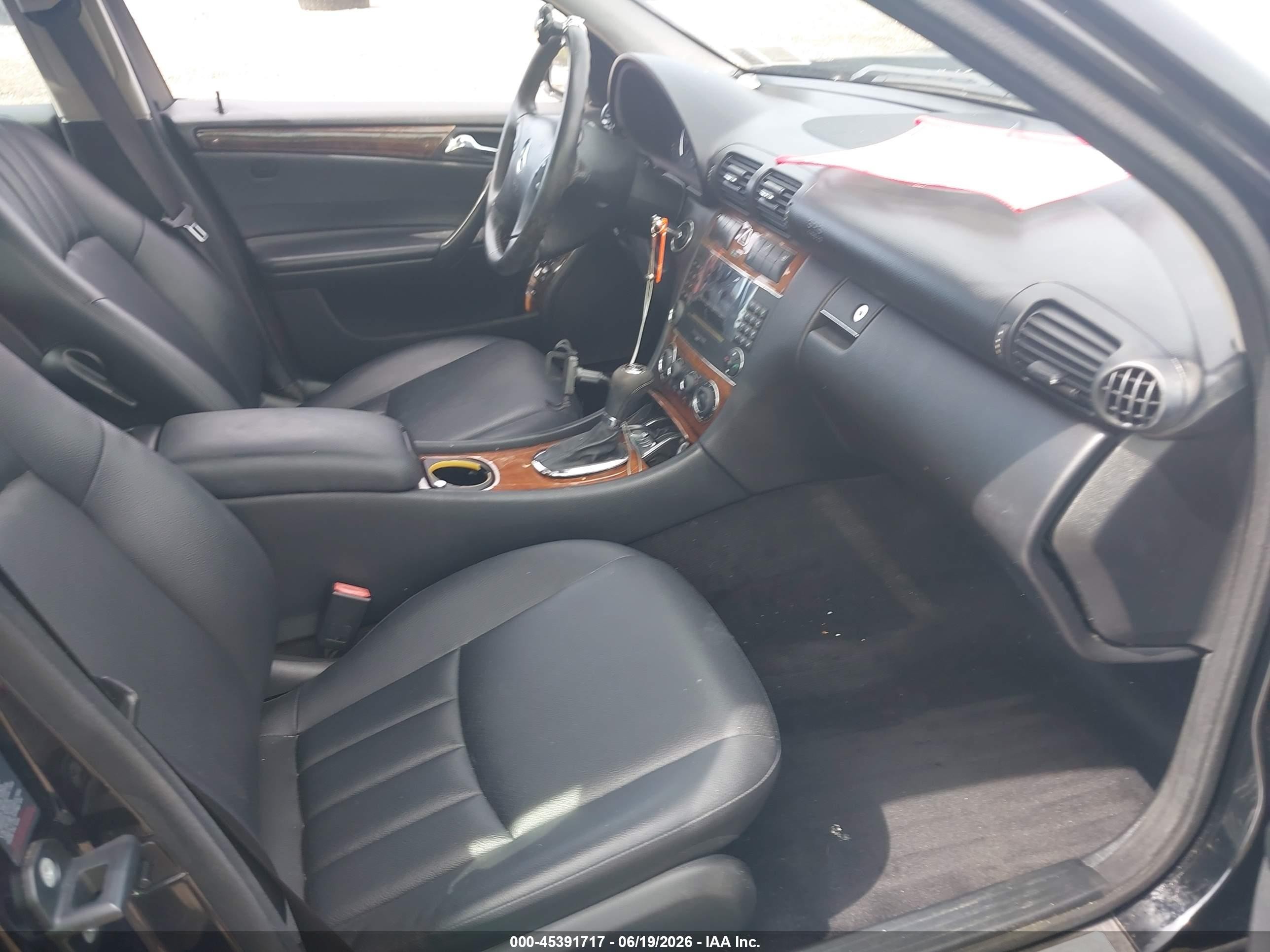 2007 Mercedes-benz C 280 Luxury 4matic Black vin: WDBRF92H57F861015